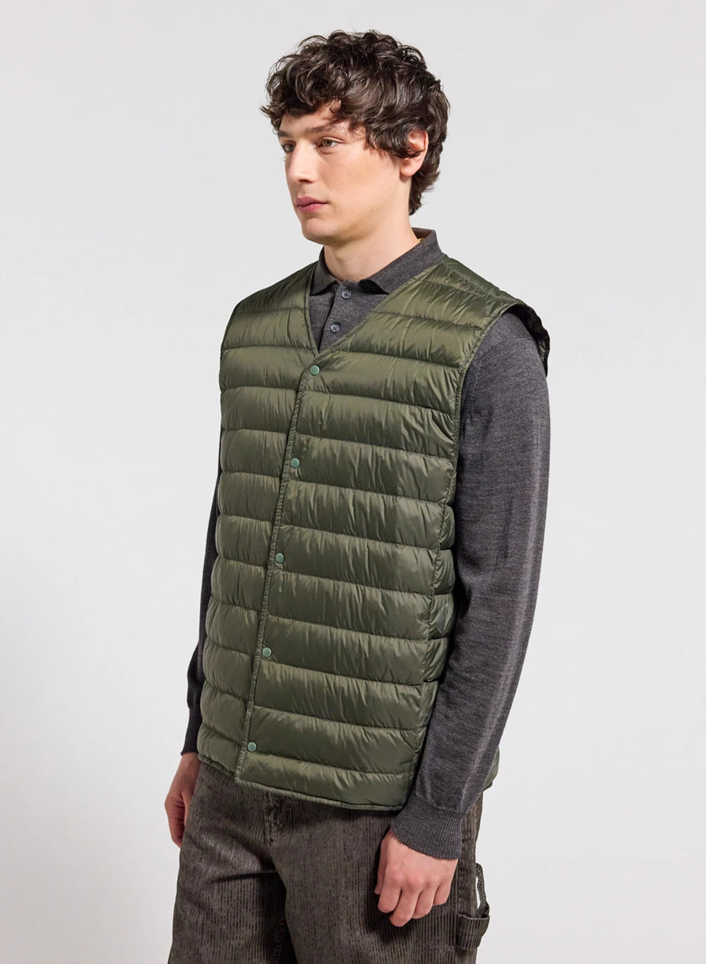pyrenex-elgor-doudoune-sans-manches-homme-kaki-fonc image 1
