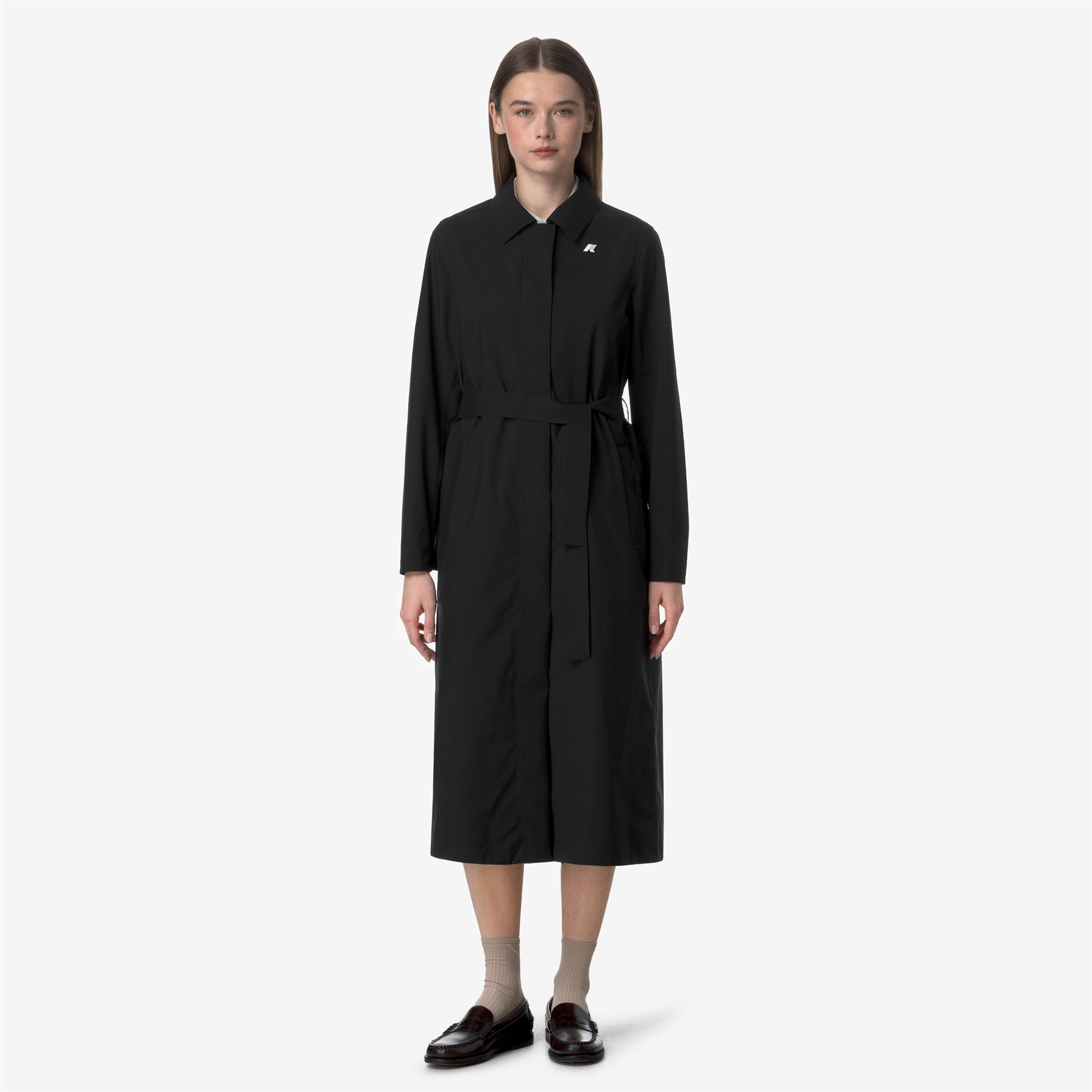 k-way-barbra-stretch-2l-veste-longue-femme-black-pure image 1