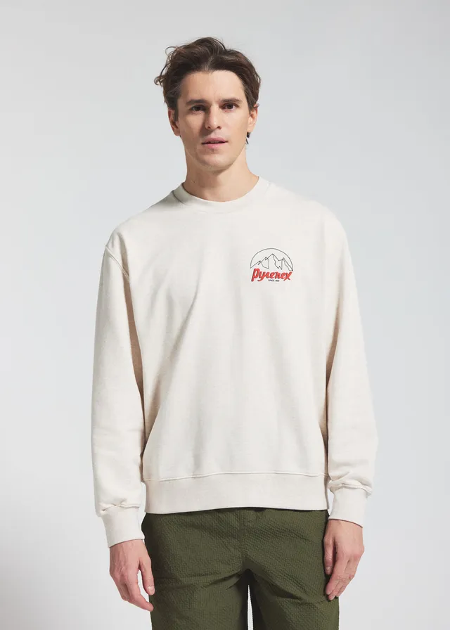 pyrenex-cliff-sweatshirt-unisexe-coton-bio-cr-me image 1