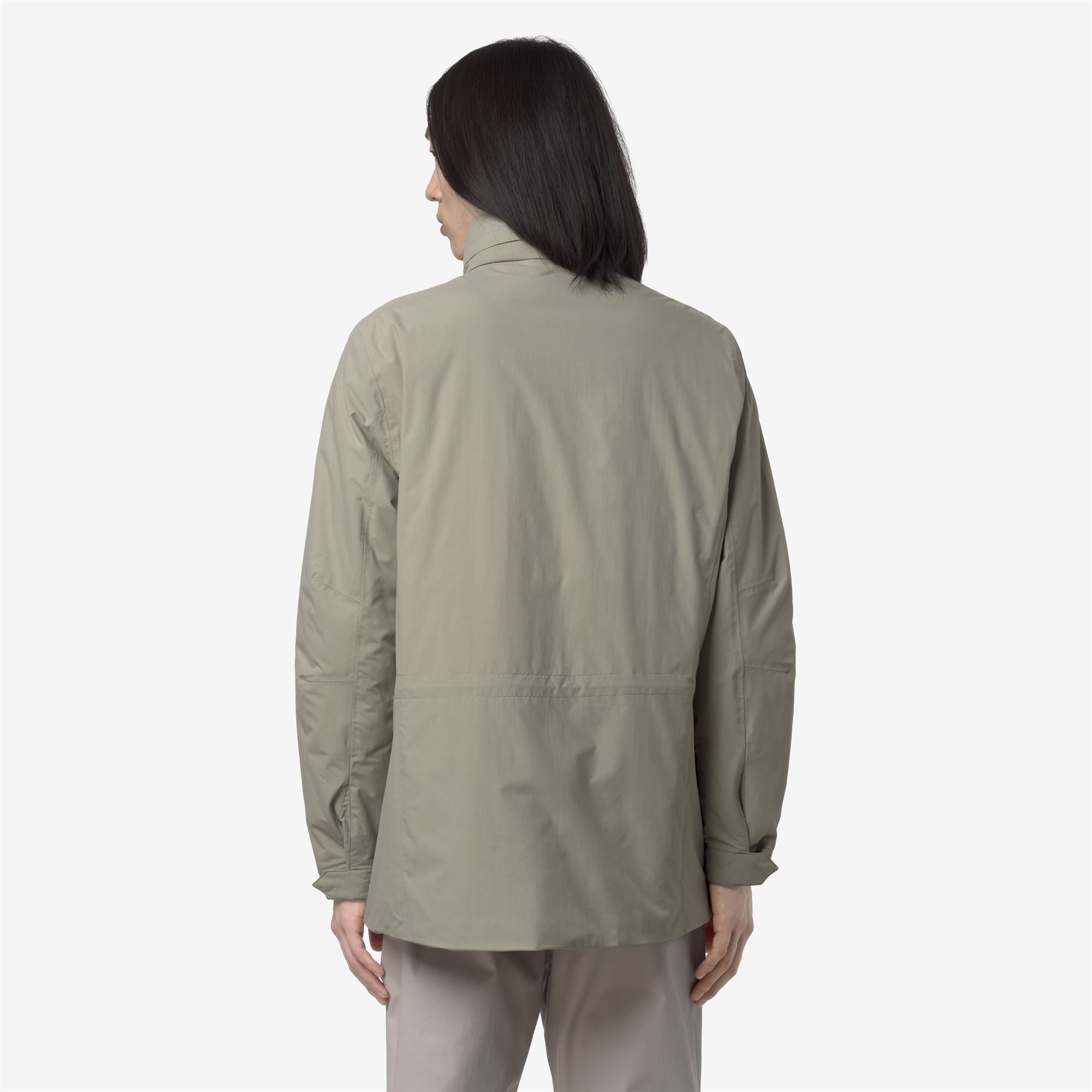 k-way-manuel-warm-ottoman-veste-mi-longue-homme-green-oak image 3