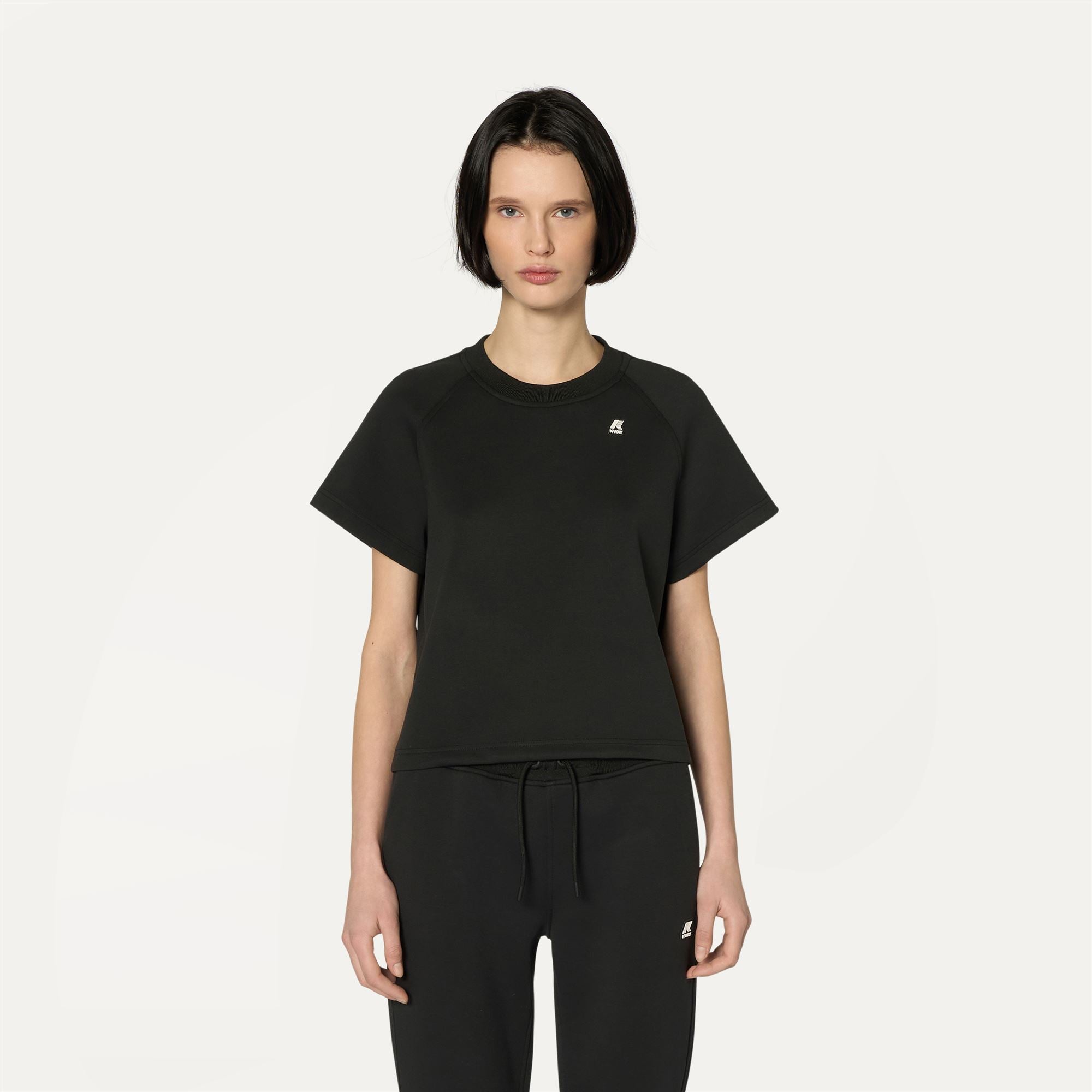 k-way-guendaline-light-spacer-t-shirt-femme-black-pure image 1