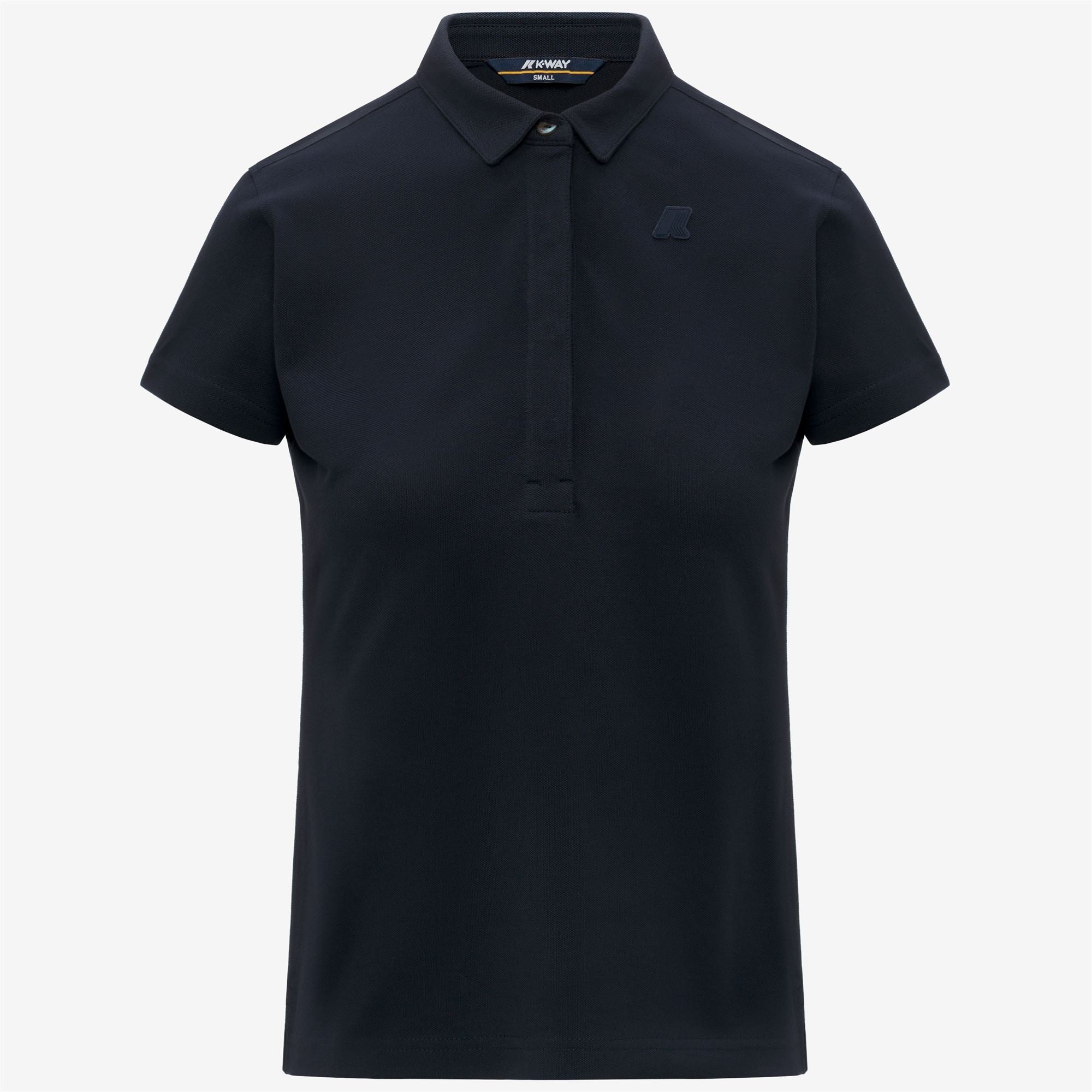 k-way-amedea-pique-slim-polo-femme-blue-depth image 5