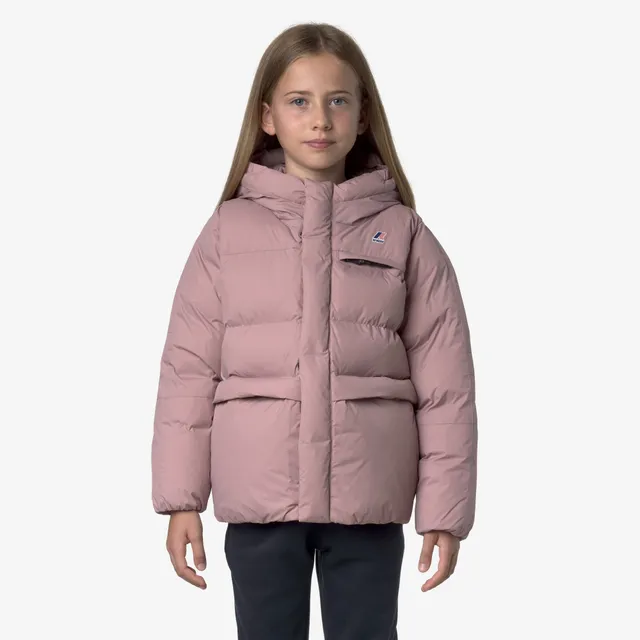 k-way-le-vrai-4-0-aurele-heavy-warm-doudoune-enfant-rose-pinkish image 1