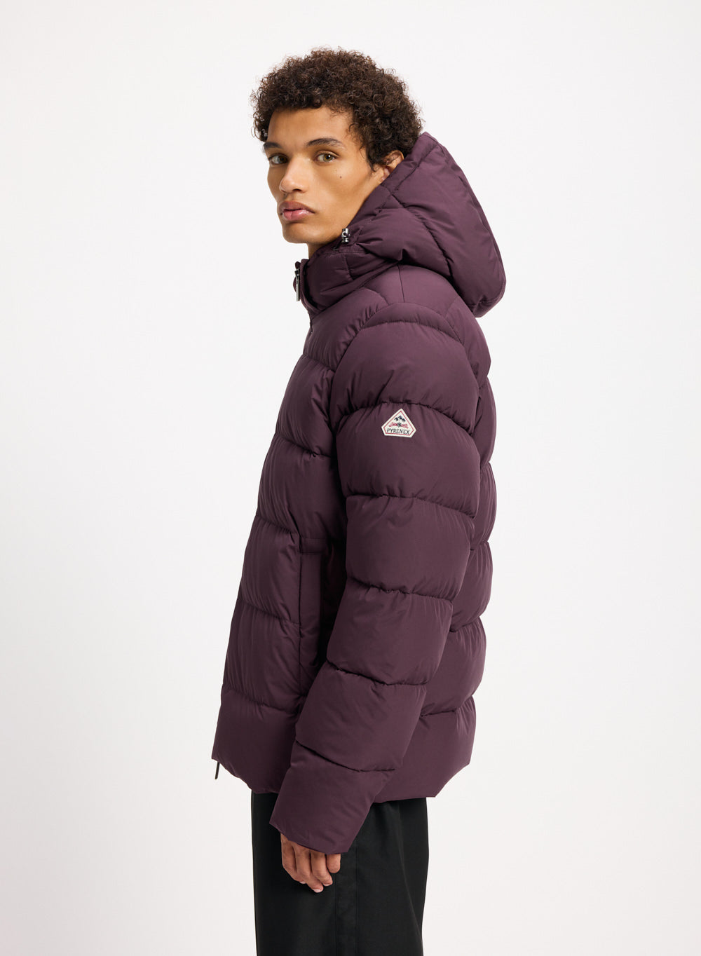 pyrenex-spoutnic-doudoune-homme-capuche-amovible-bordeaux image 3