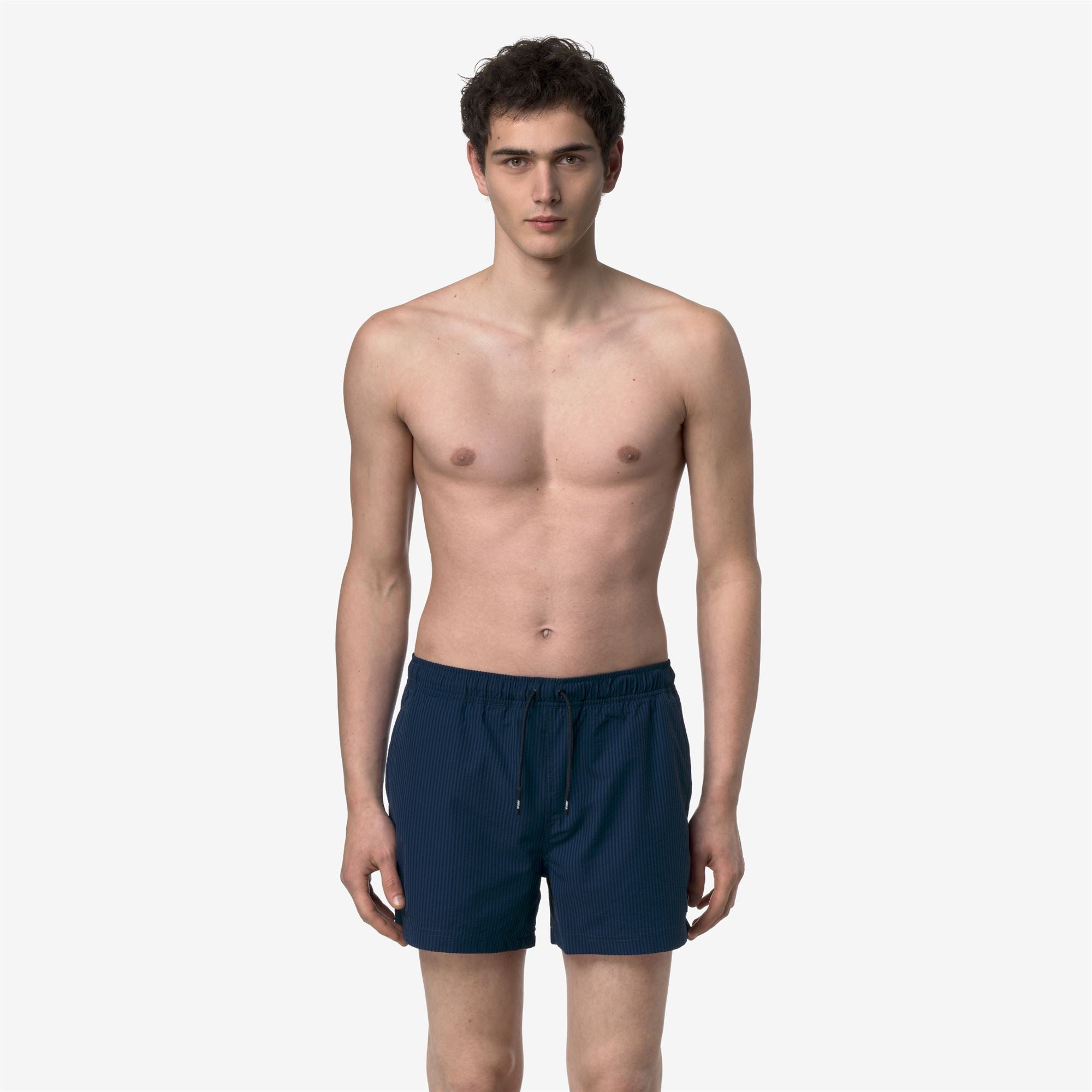 k-way-hazel-mid-stripes-beach-maillot-bain-homme-blue-insignia-blue-depth image 1