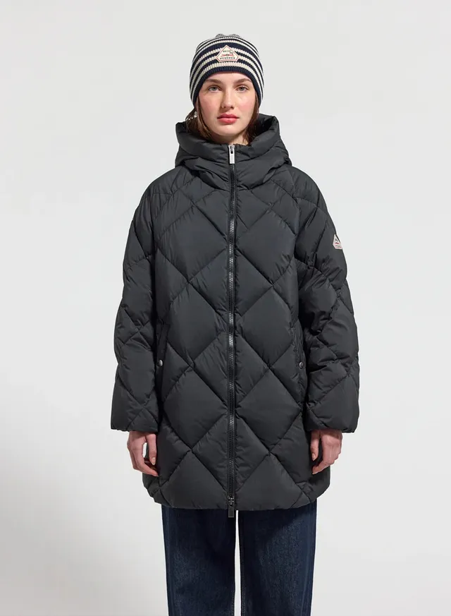 pyrenex-adele-parka-doudoune-longue-femme-noire image 1
