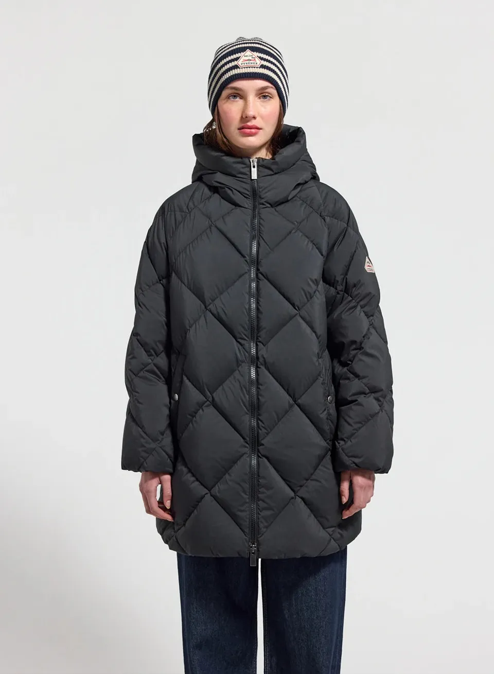 pyrenex-adele-parka-doudoune-longue-femme-noire image 1