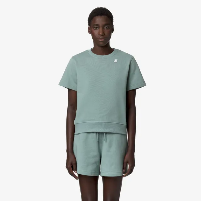 k-way-emelette-t-shirt-femme-green-mold image 1
