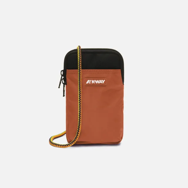 k-way-vitree-porte-smartphone-ripstop-unisexe-orange-brownish image 1