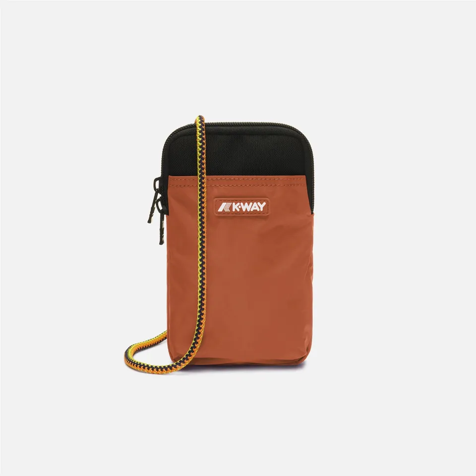 k-way-vitree-porte-smartphone-ripstop-unisexe-orange-brownish image 1