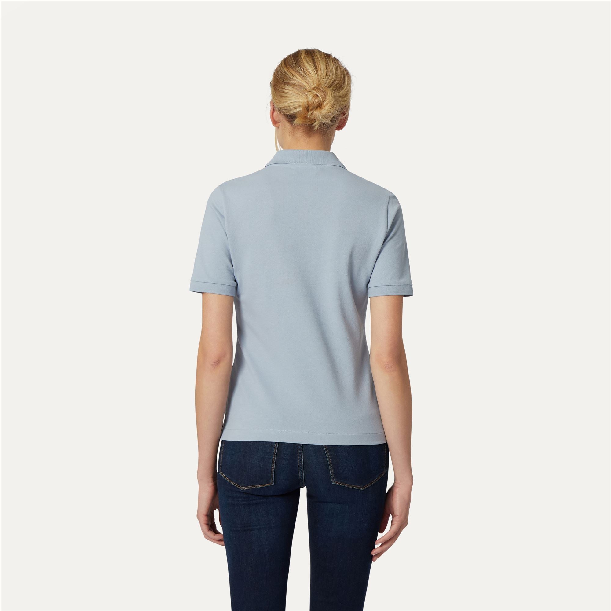 k-way-ali-polo-femme-azure-blizzard image 3