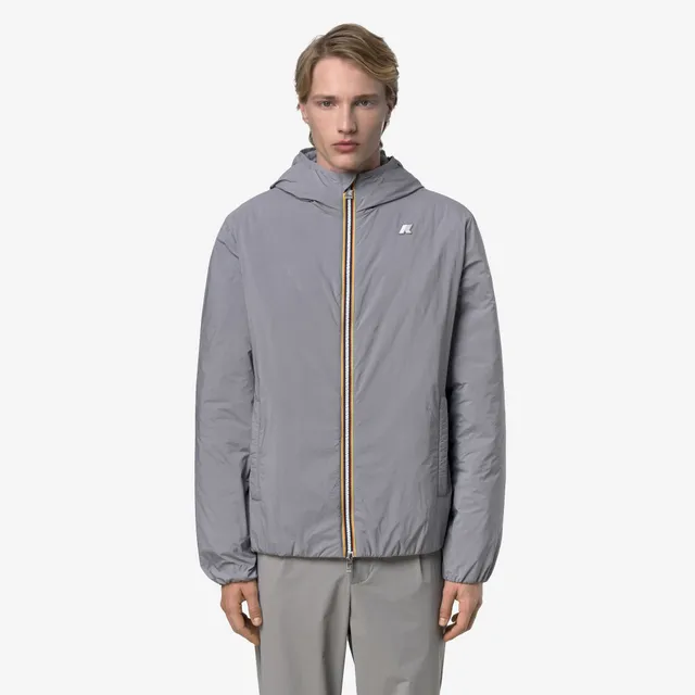 k-way-jack-plain-warm-veste-courte-homme-grey-frost image 1