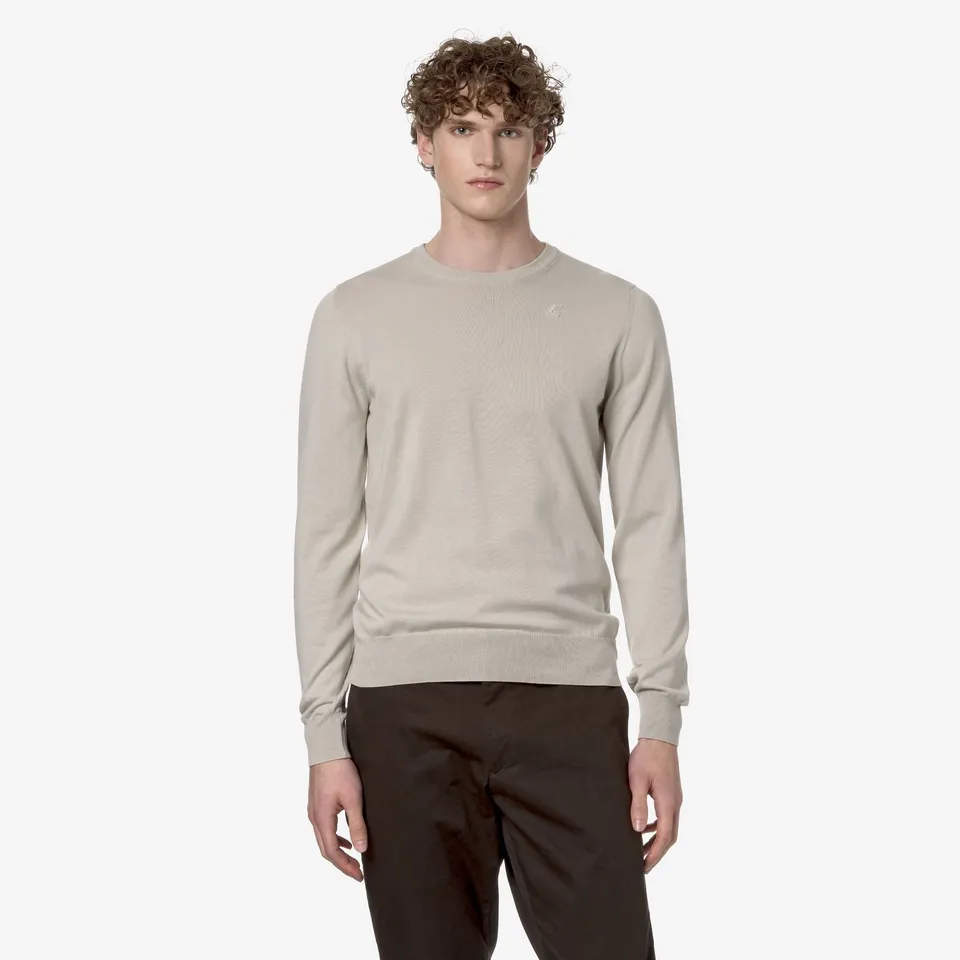k-way-sebastien-cotton-ps-pull-over-homme-beige-lt-2 image 1