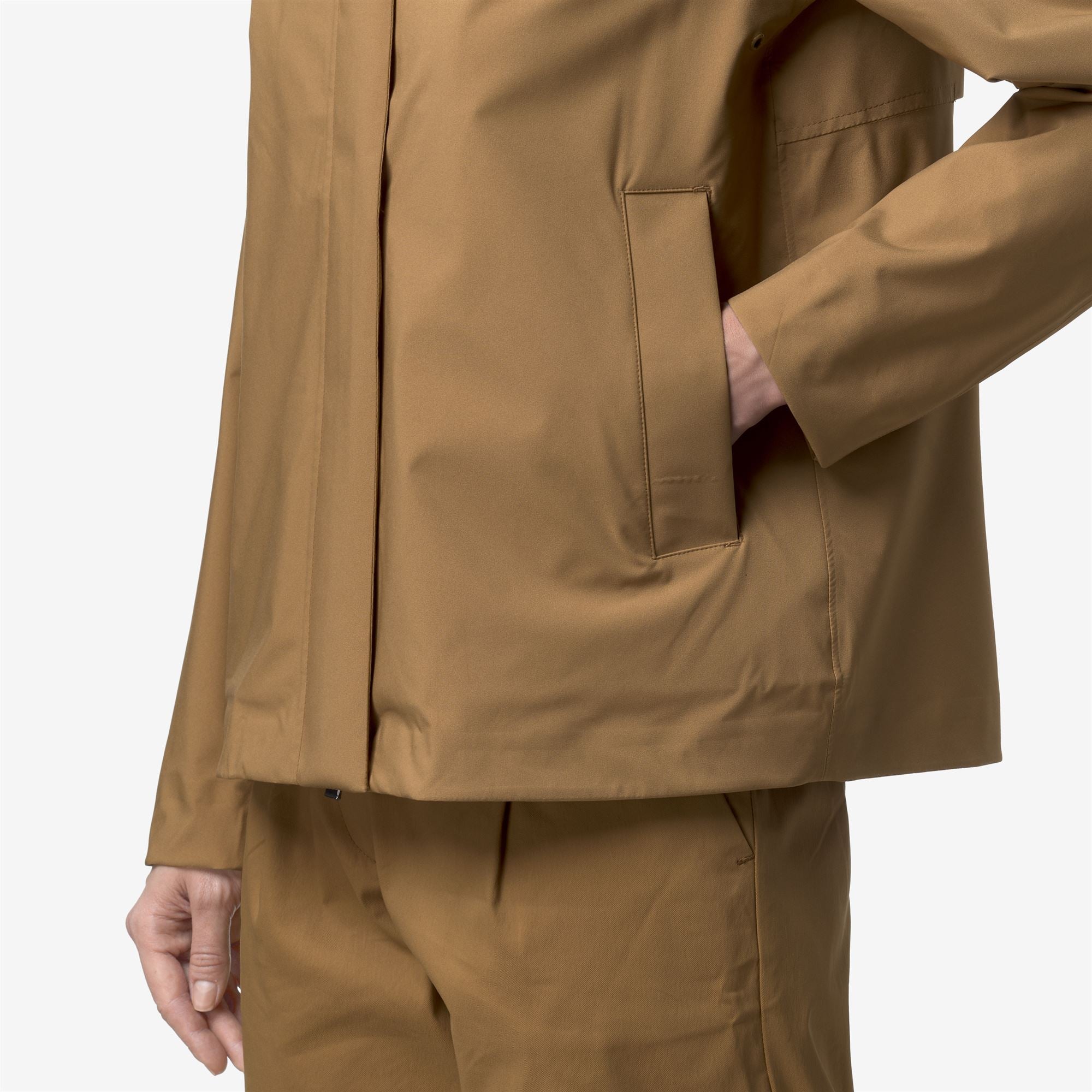 k-way-arabel-stretch-2l-veste-courte-femme-brown-bistre image 4