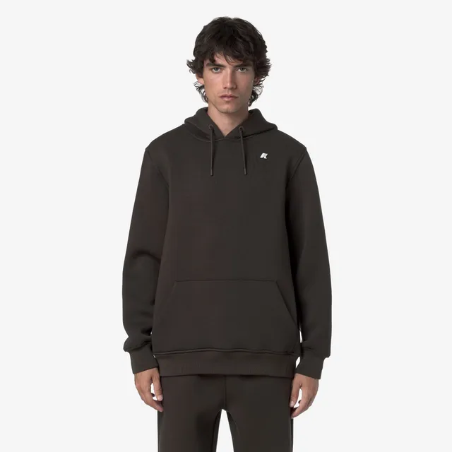 k-way-bernie-spacer-pull-over-polaire-homme-black-olive image 1