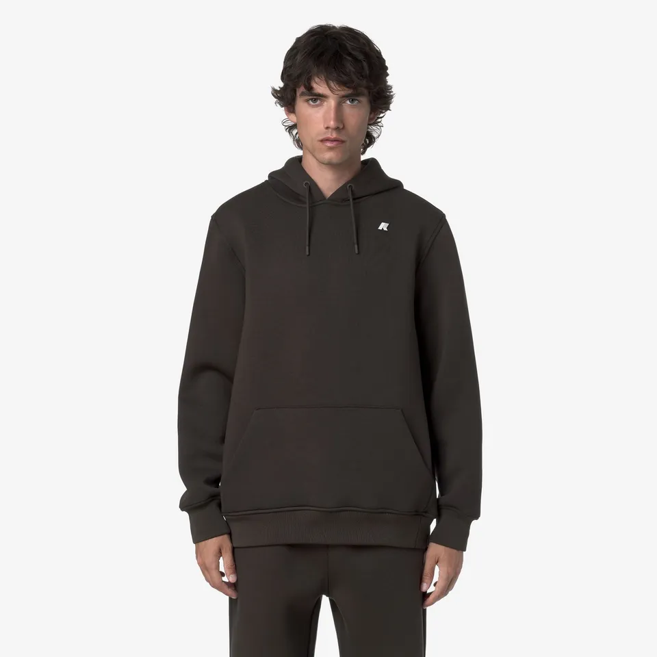 k-way-bernie-spacer-pull-over-polaire-homme-black-olive image 1