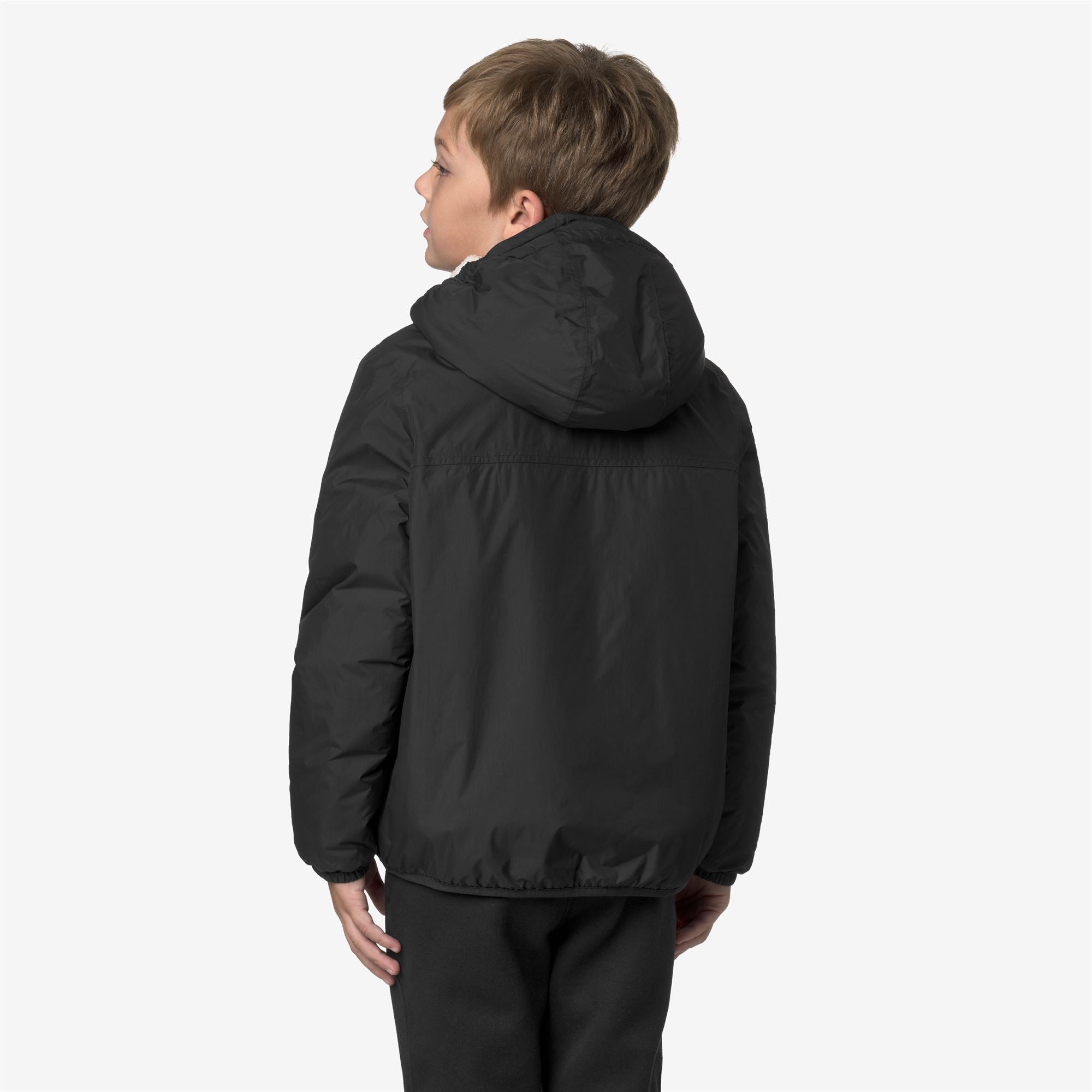 k-way-p-le-vrai-4-0-claude-orsetto-veste-mi-longue-enfant-black-pure image 3