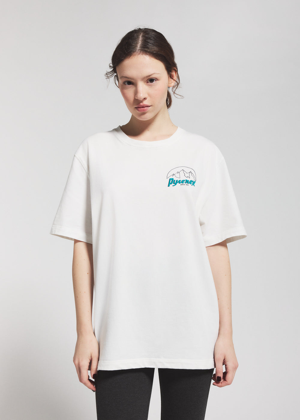 pyrenex-hill-t-shirt-unisexe-coton-bio-blanc image 1