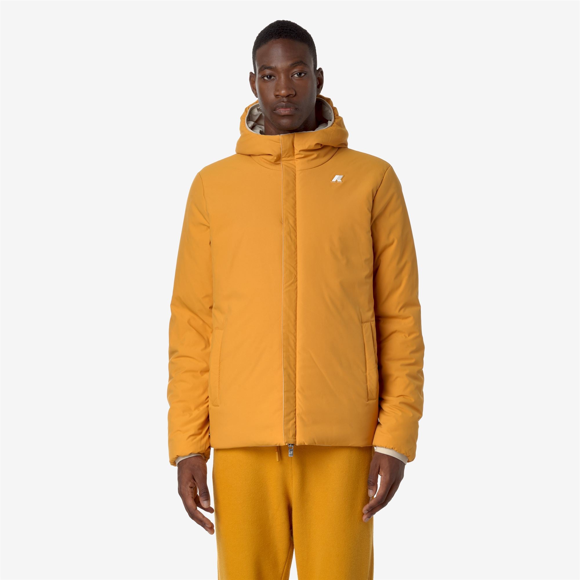 k-way-jack-st-warm-double-veste-court-homme-beige-g-yellow-i image 4