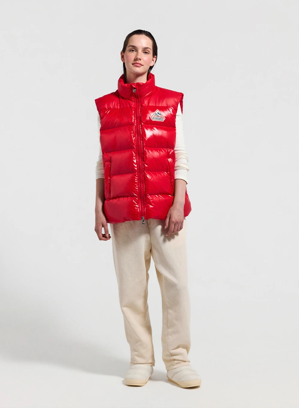 pyrenex-john-gilet-doudoune-sans-manches-unisexe-rouge image 4