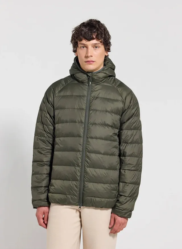 pyrenex-guzet-doudoune-ultra-l-g-re-capuche-homme-verte-kaki image 1