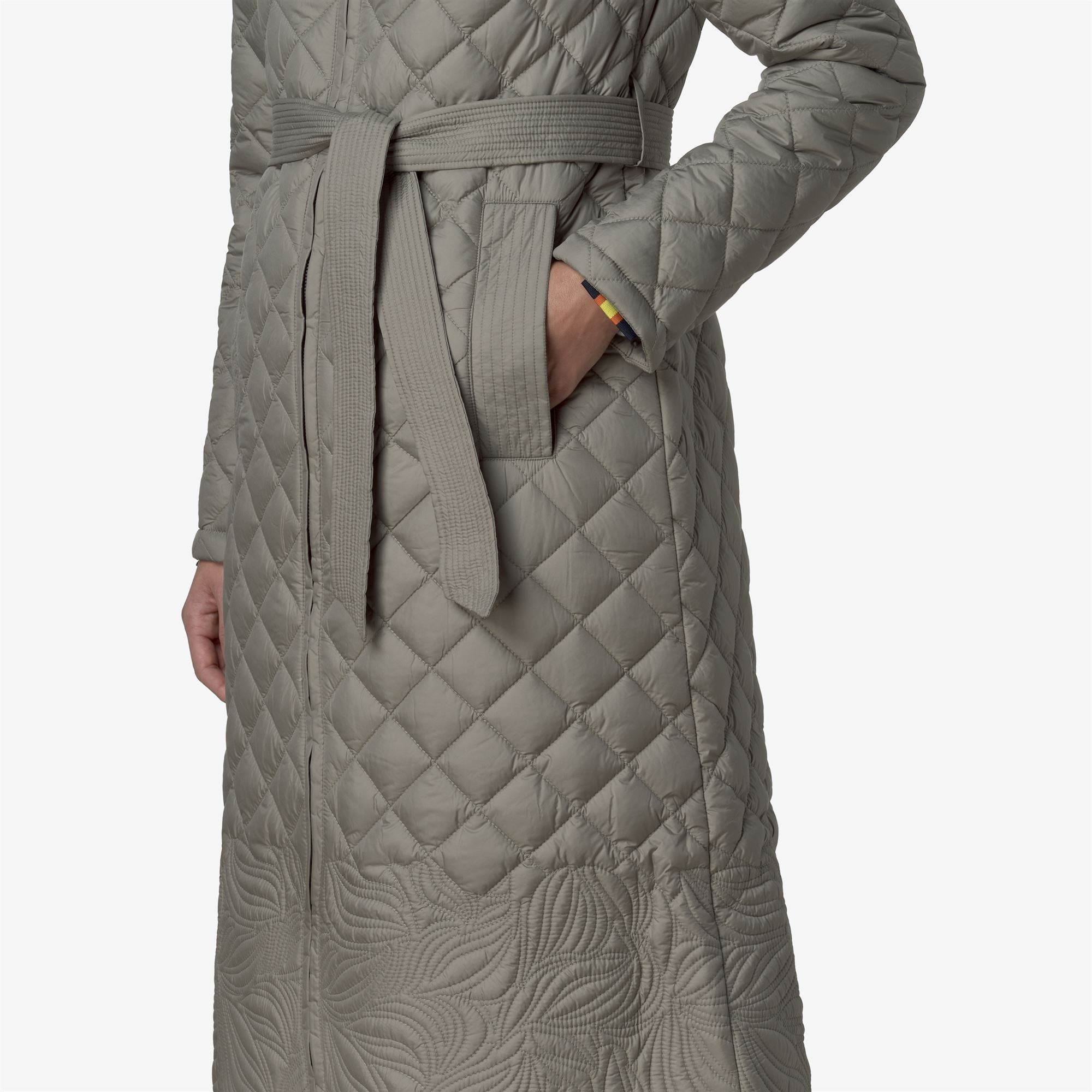 k-way-adelaid-premium-warm-veste-longue-matelass-e-femme-green-oak image 4