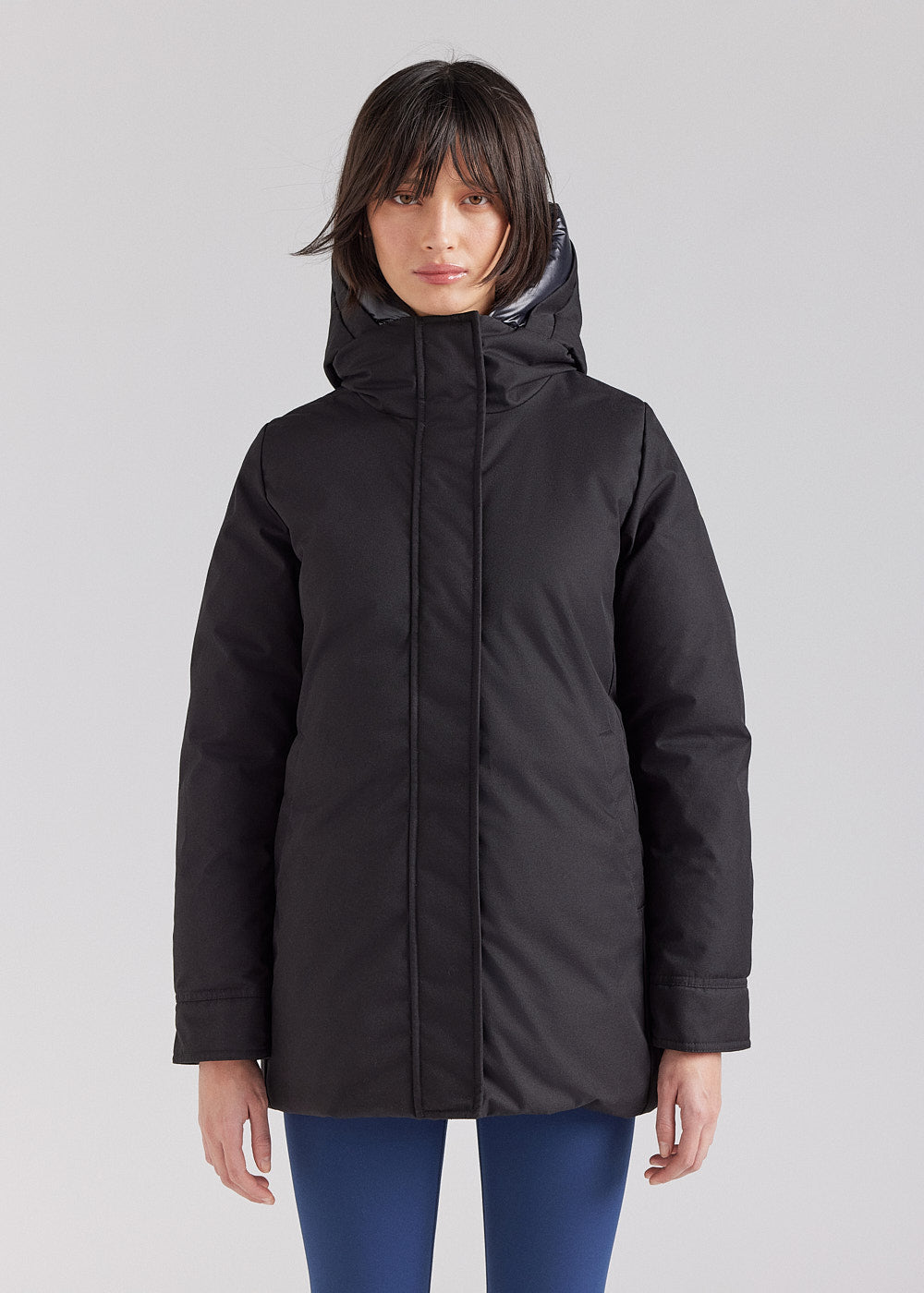 pyrenex-charlotte-parka-chaude-femme-noire-en-duvet-naturel image 1