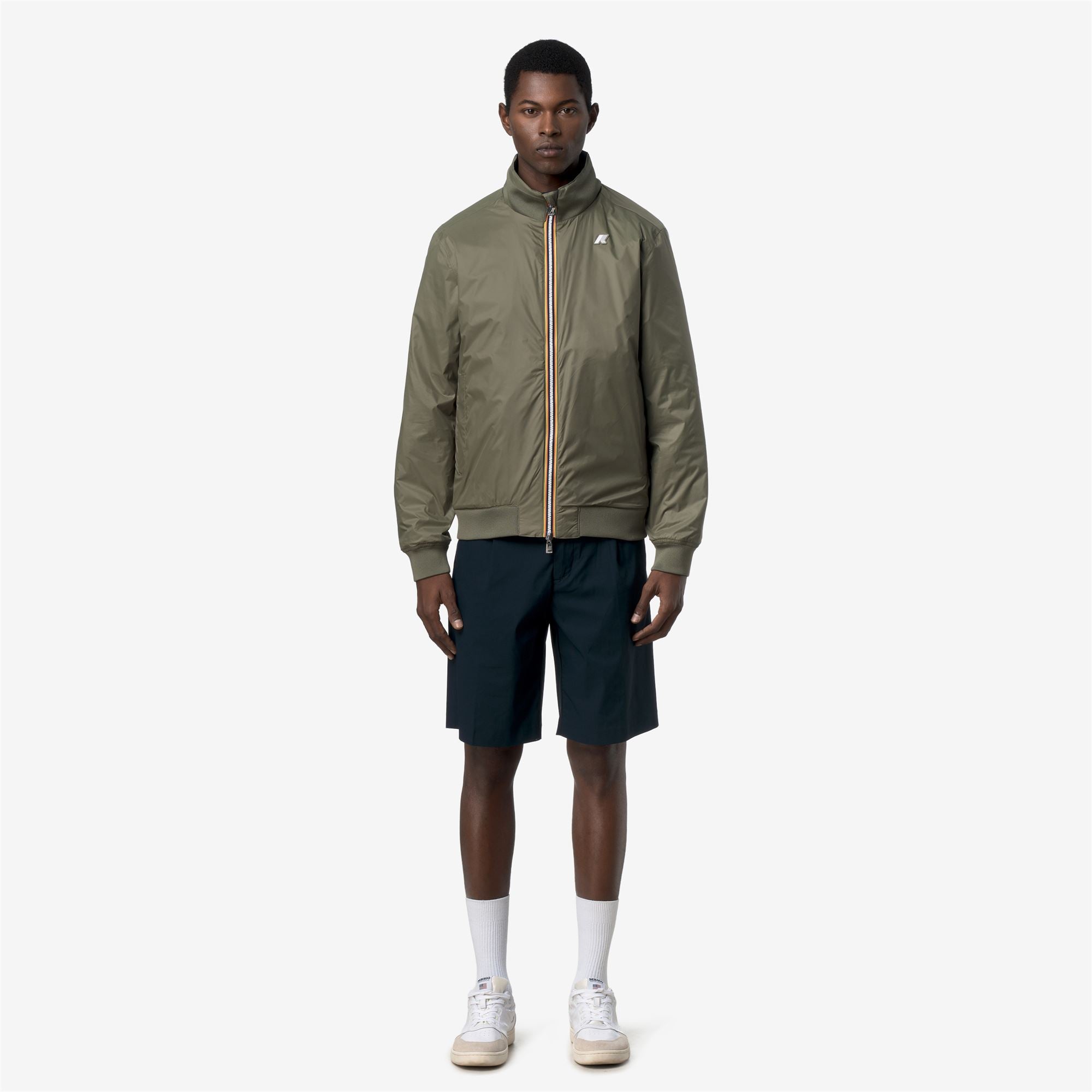 k-way-arsene-cotton-double-veste-court-r-versible-homme-blue-depth image 4