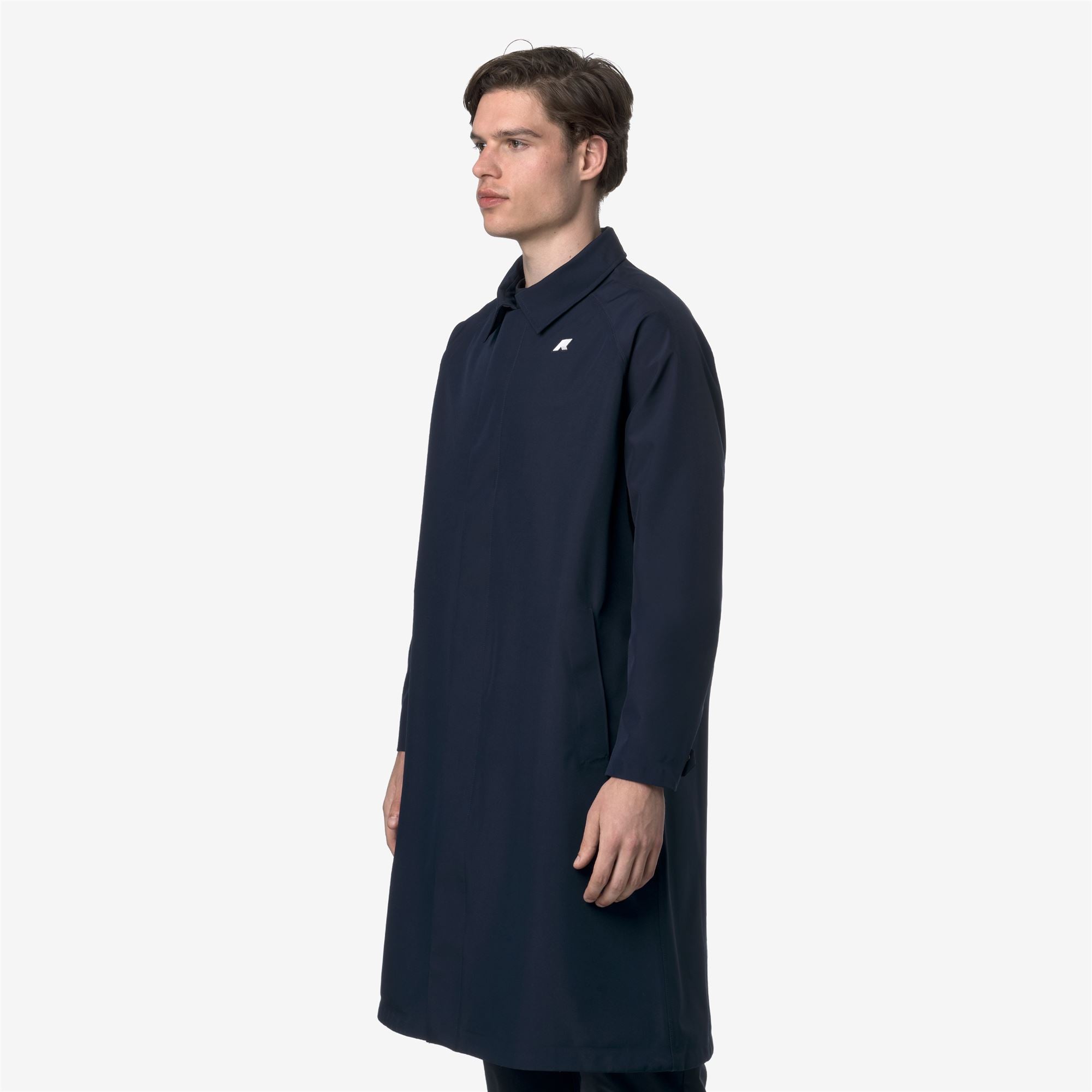 k-way-montague-bonded-jersey-veste-longue-homme-blue-depth image 2