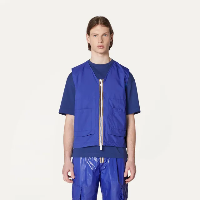 k-way-barnel-2-1-amiable-silver-gilet-unisexe-blue-royal image 1