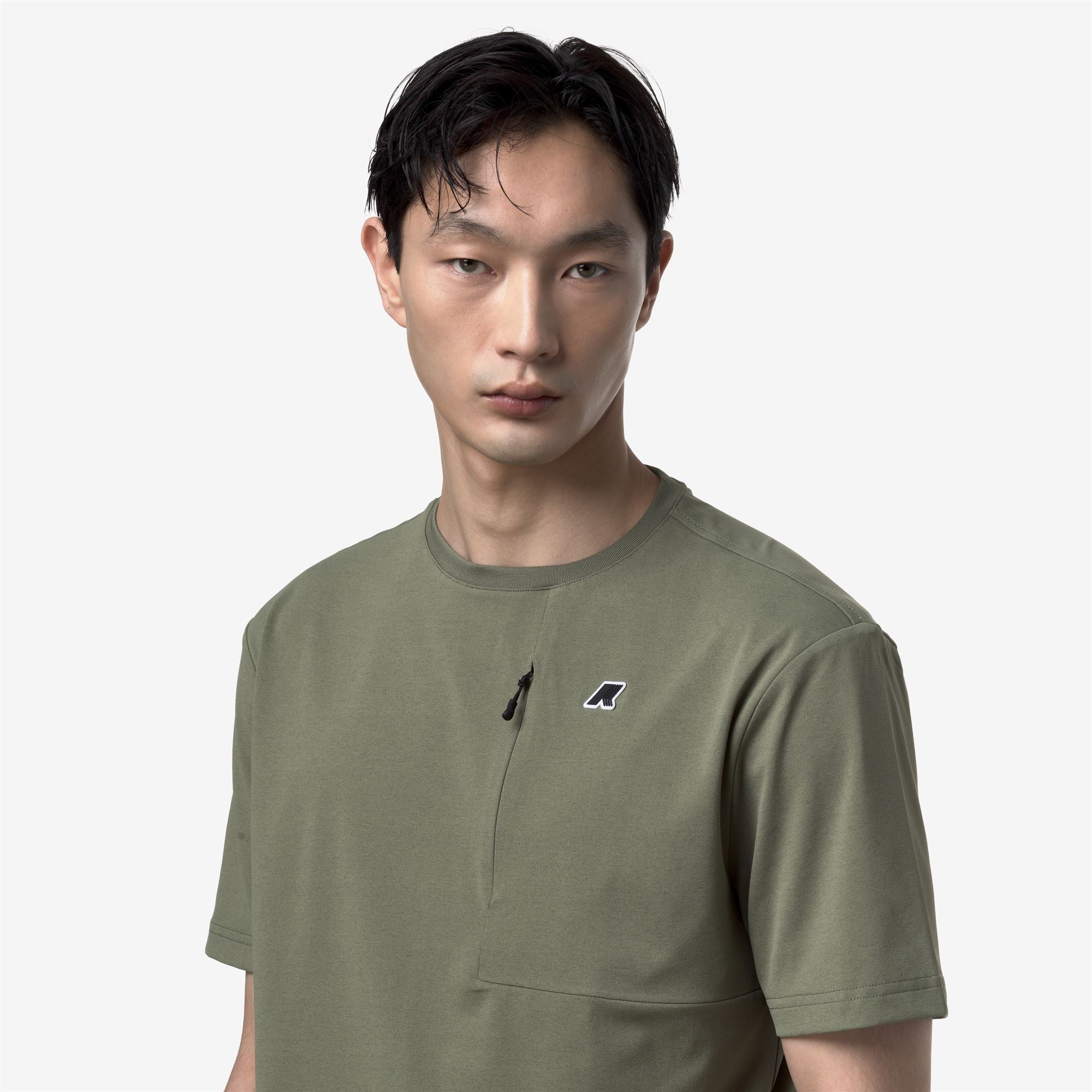k-way-authion-t-shirt-homme-green-lichen image 4