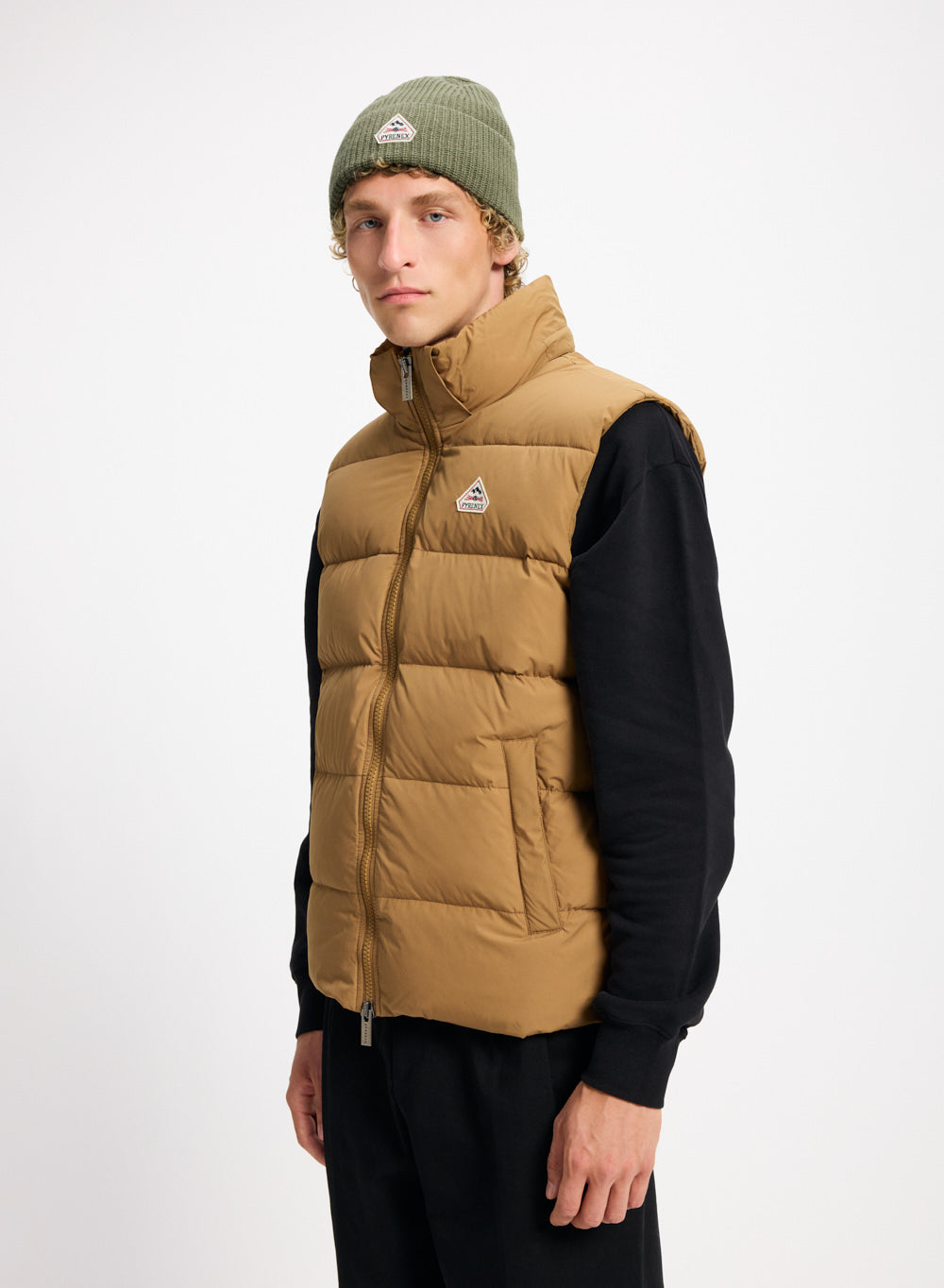 doudoune-sans-manche-pyrenex-spoutnic-capuche-amovible-cuivre image 3
