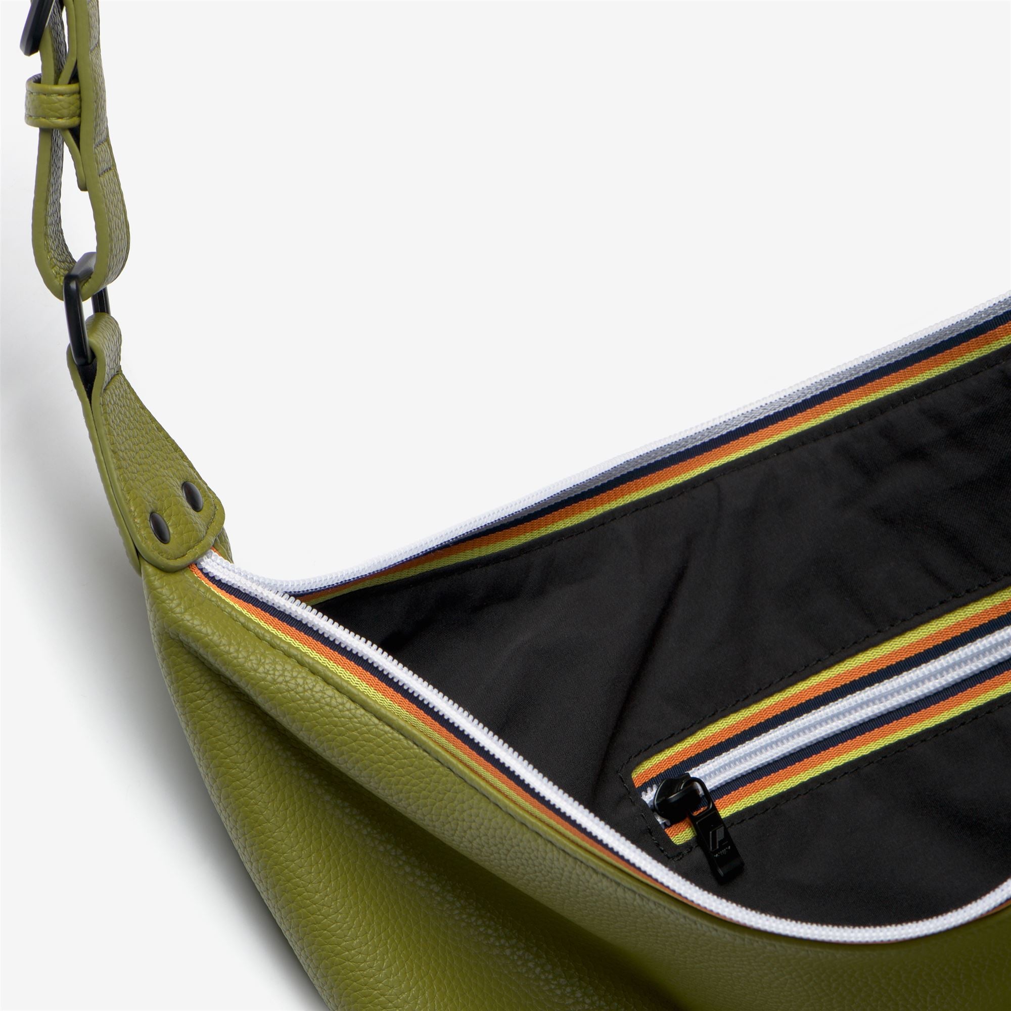 k-way-leaphee-sac-hobo-bandouli-re-femme-green-gold image 2