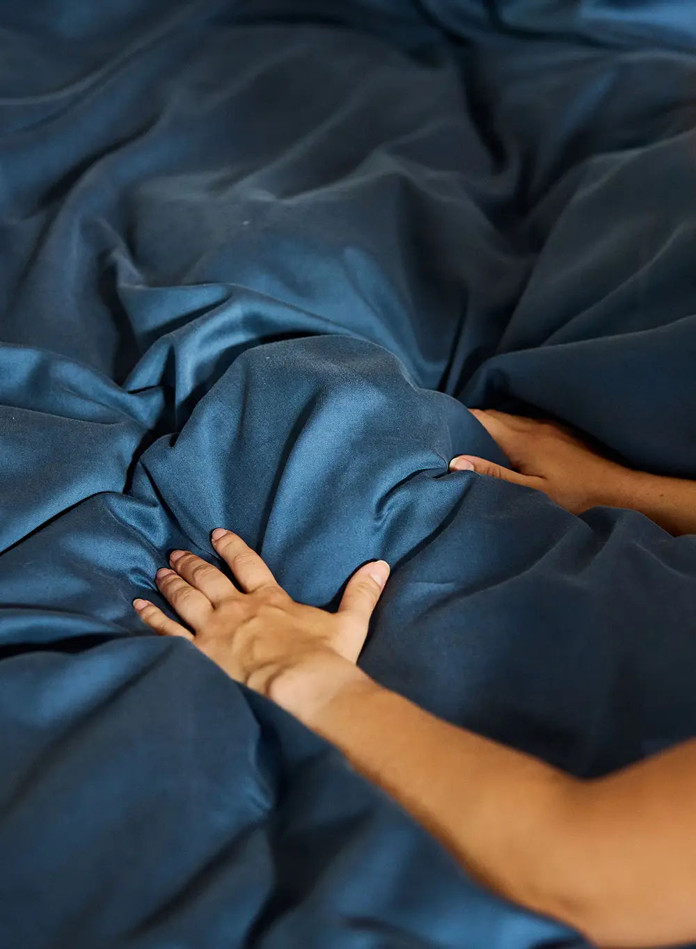 pyrenex-lily-housse-de-couette-bleu-encre-coton-bio-et-tencel-lyocell image 3