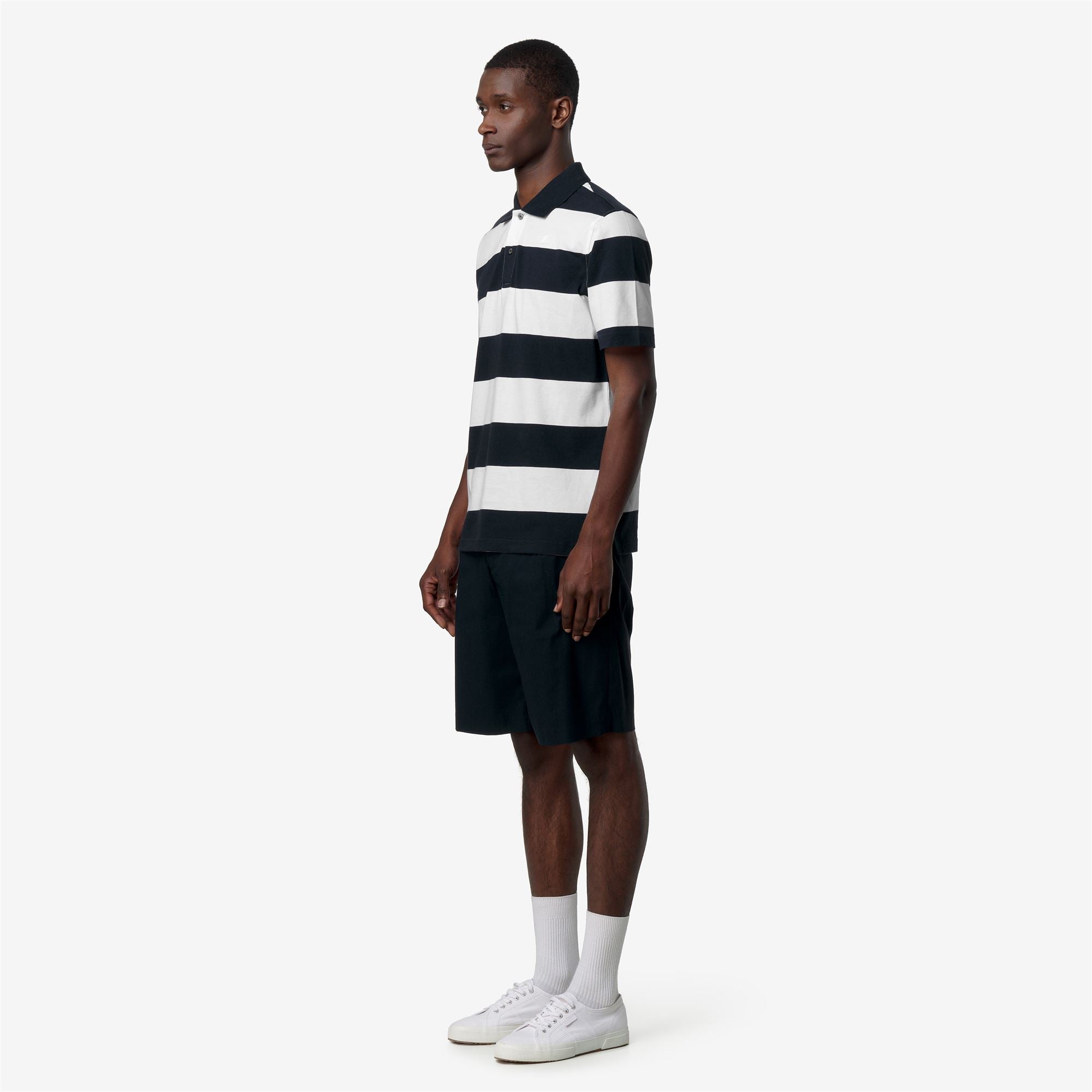 k-way-layo-mid-polo-homme-white-blue-depth image 2