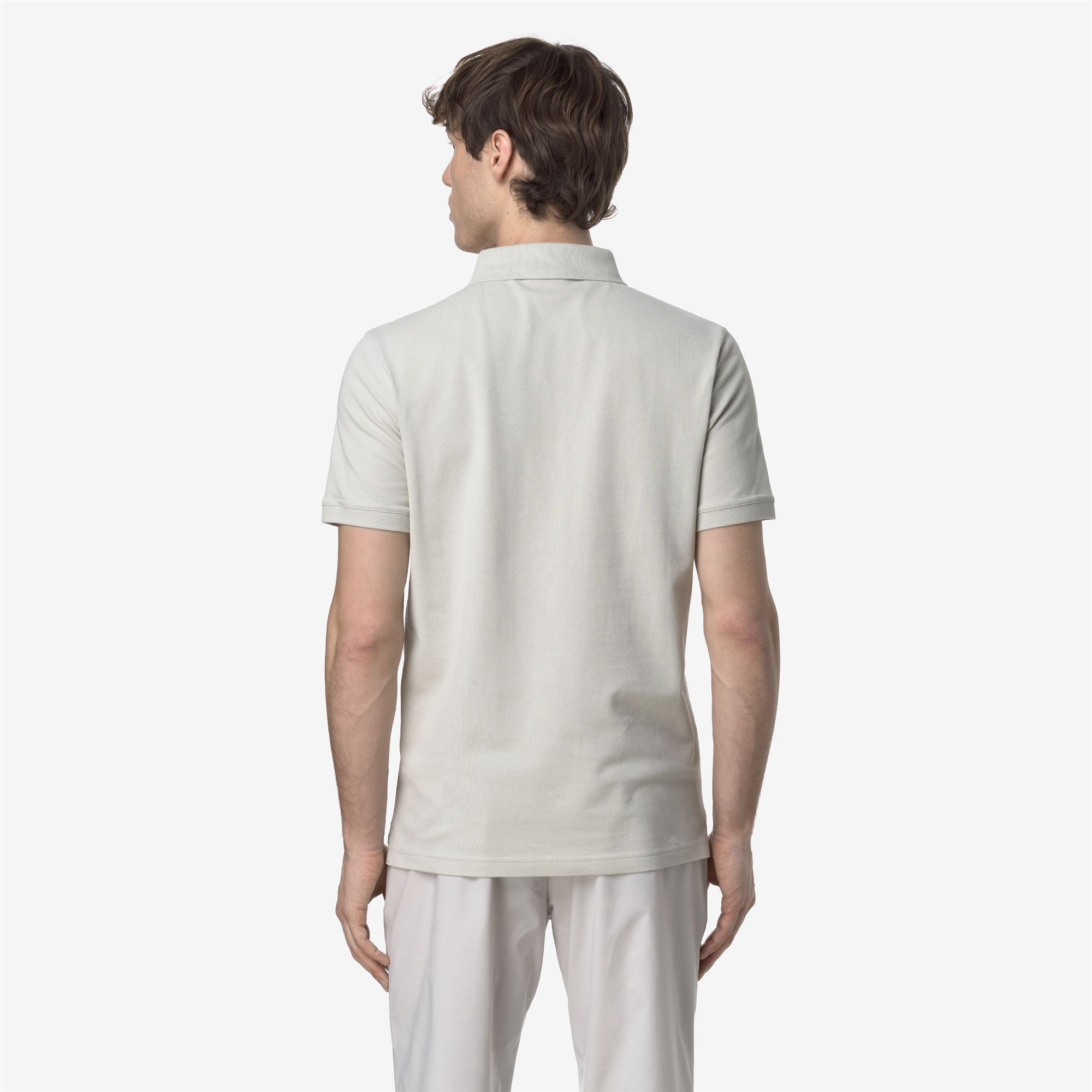 k-way-amedee-piqu-slim-polo-homme-beige-lt image 3