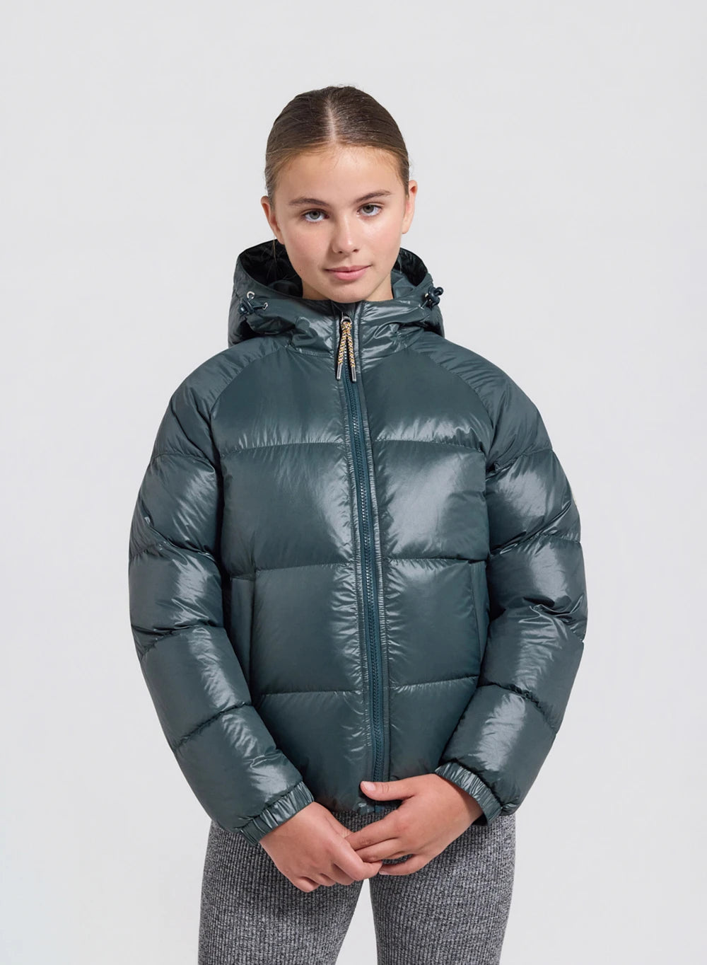 doudoune-capuche-enfant-pyrenex-sten-vert-fonc image 2