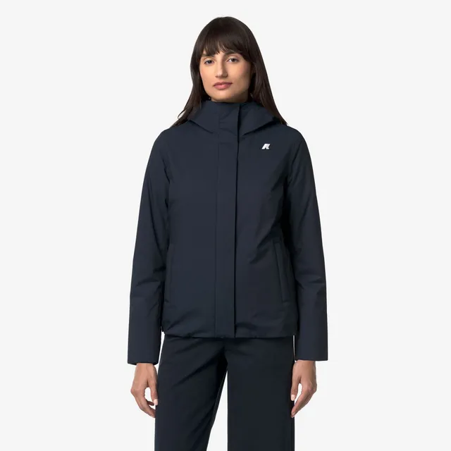 k-way-lil-twill-soft-beaver-veste-courte-femme-blue-d-grey-w image 1