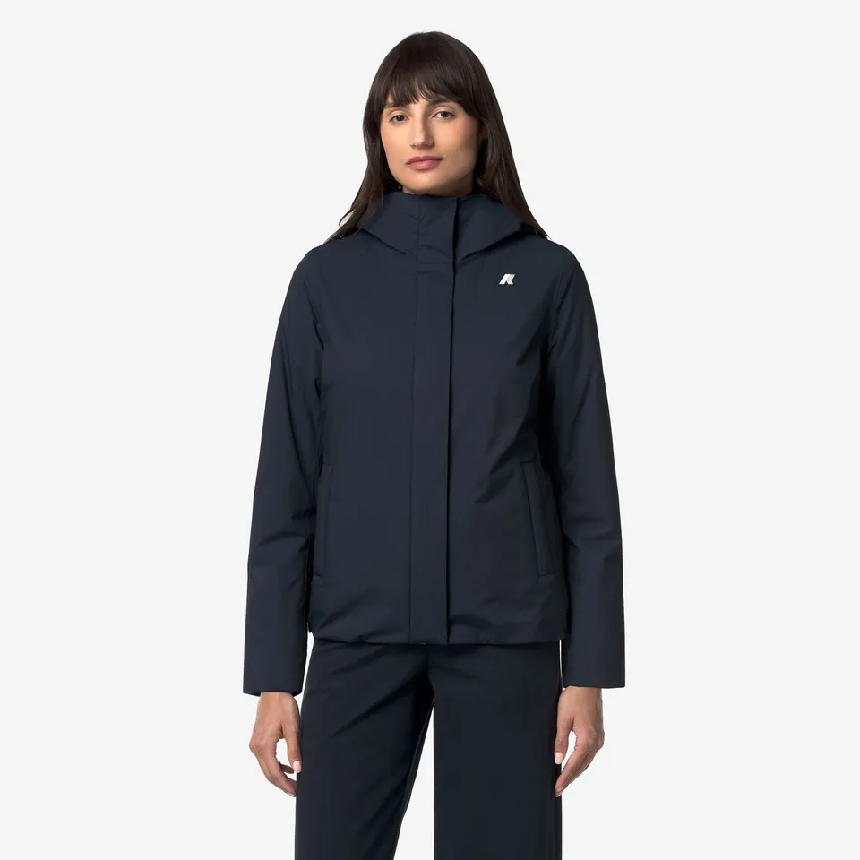 k-way-lil-twill-soft-beaver-veste-courte-femme-blue-d-grey-w image 1