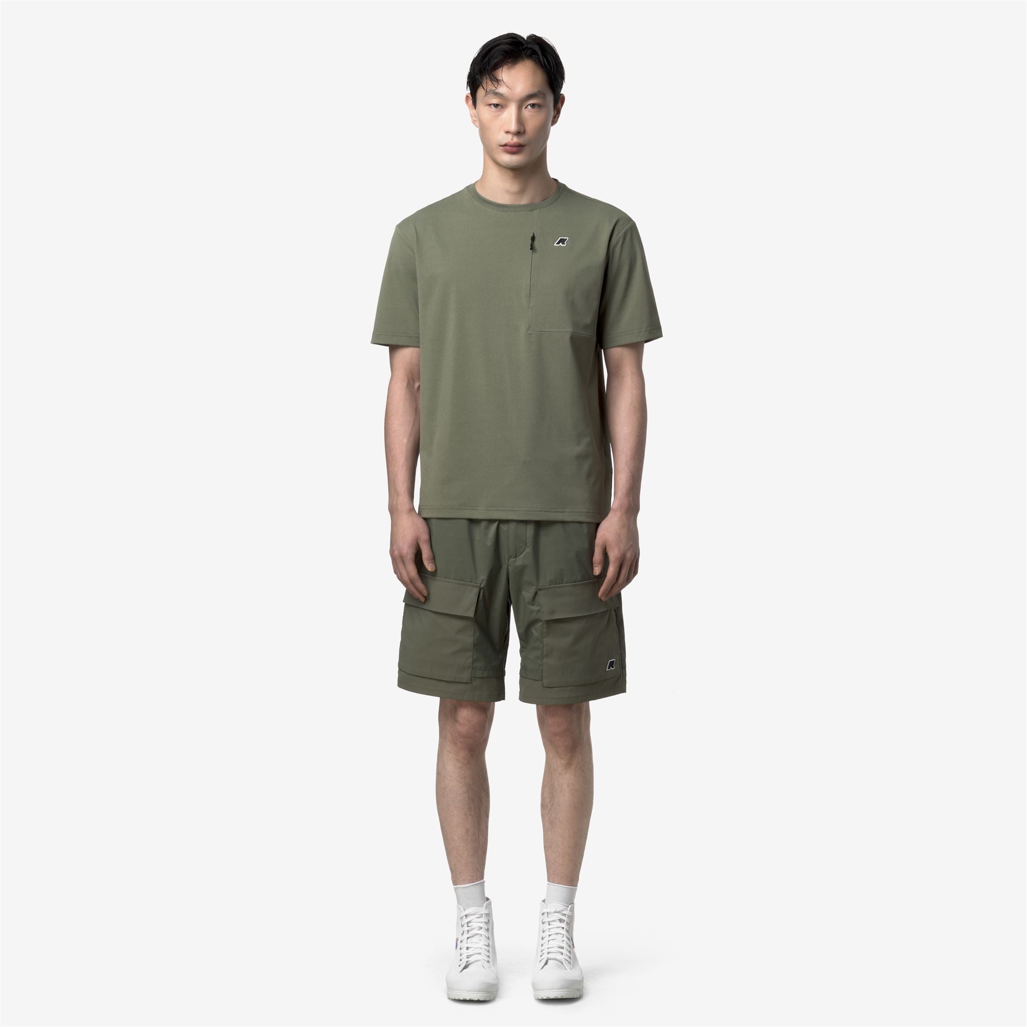 k-way-authion-t-shirt-homme-green-lichen image 1