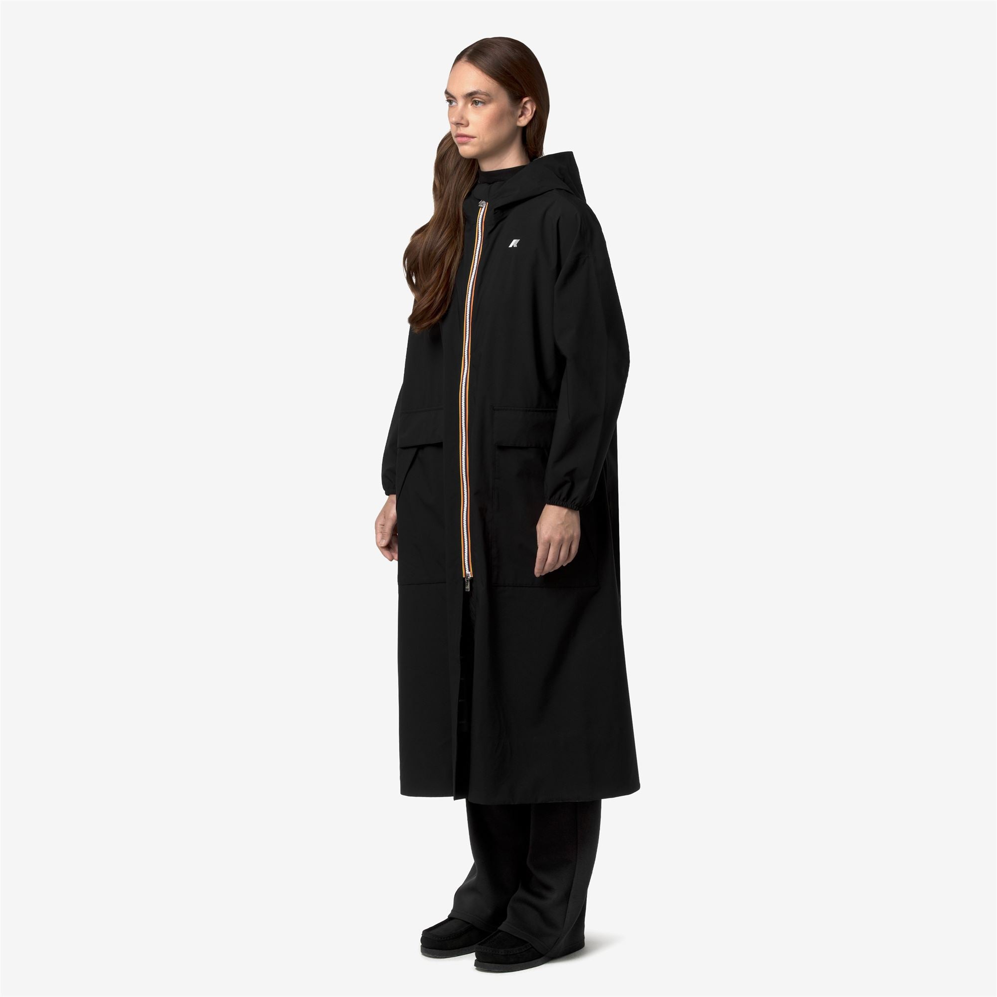 k-way-pernilla-stretch-dot-veste-longue-imperm-able-femme-black-pure image 2