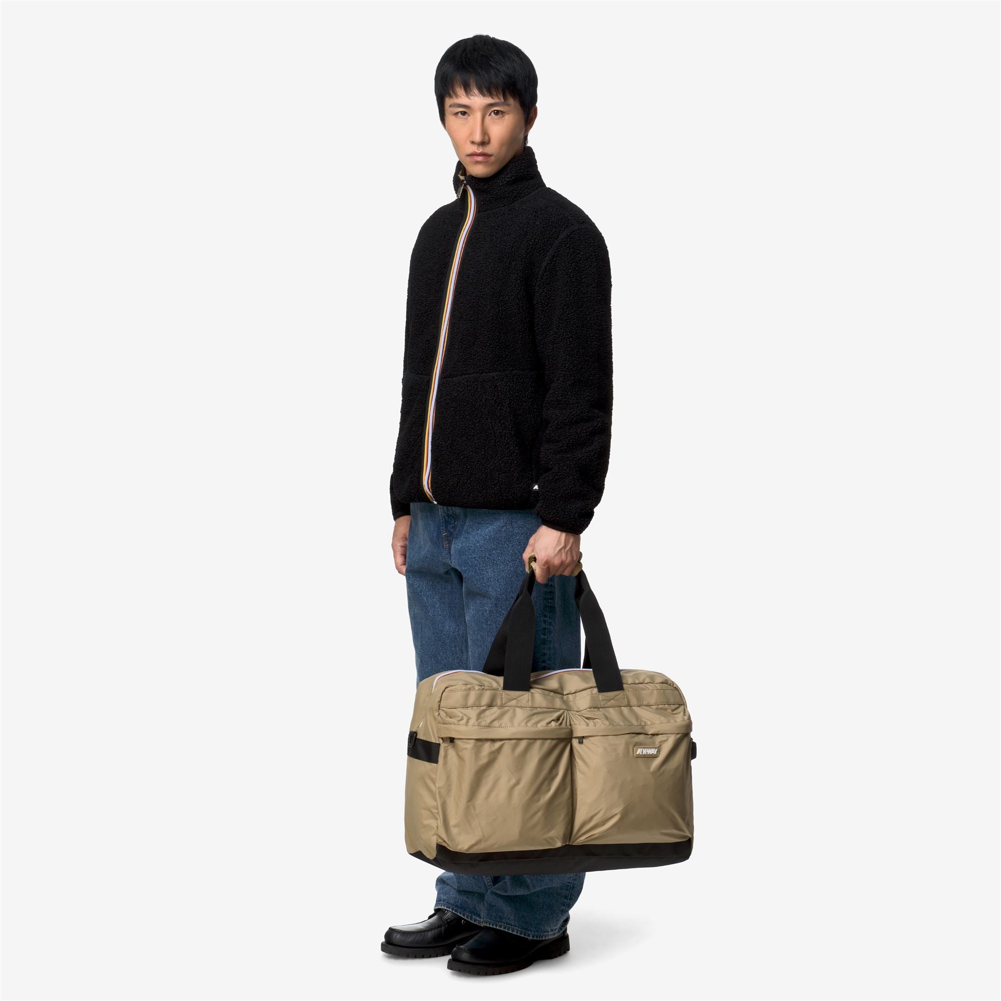 k-way-ardelu-sac-polochon-unisexe-beige-khaki image 5
