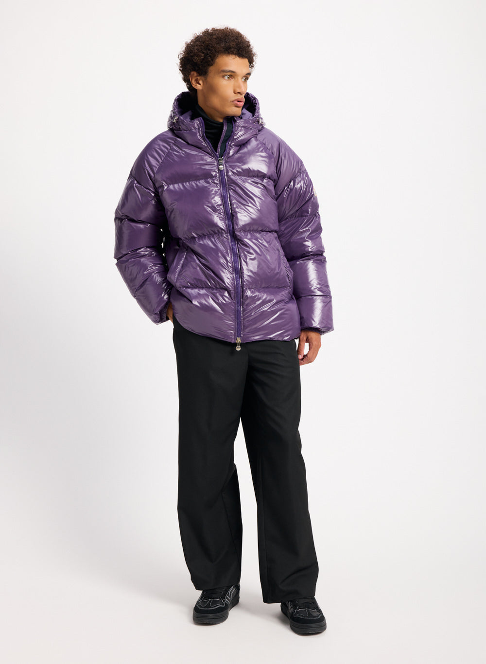doudoune-unisexe-capuche-pyrenex-sten-violette image 3