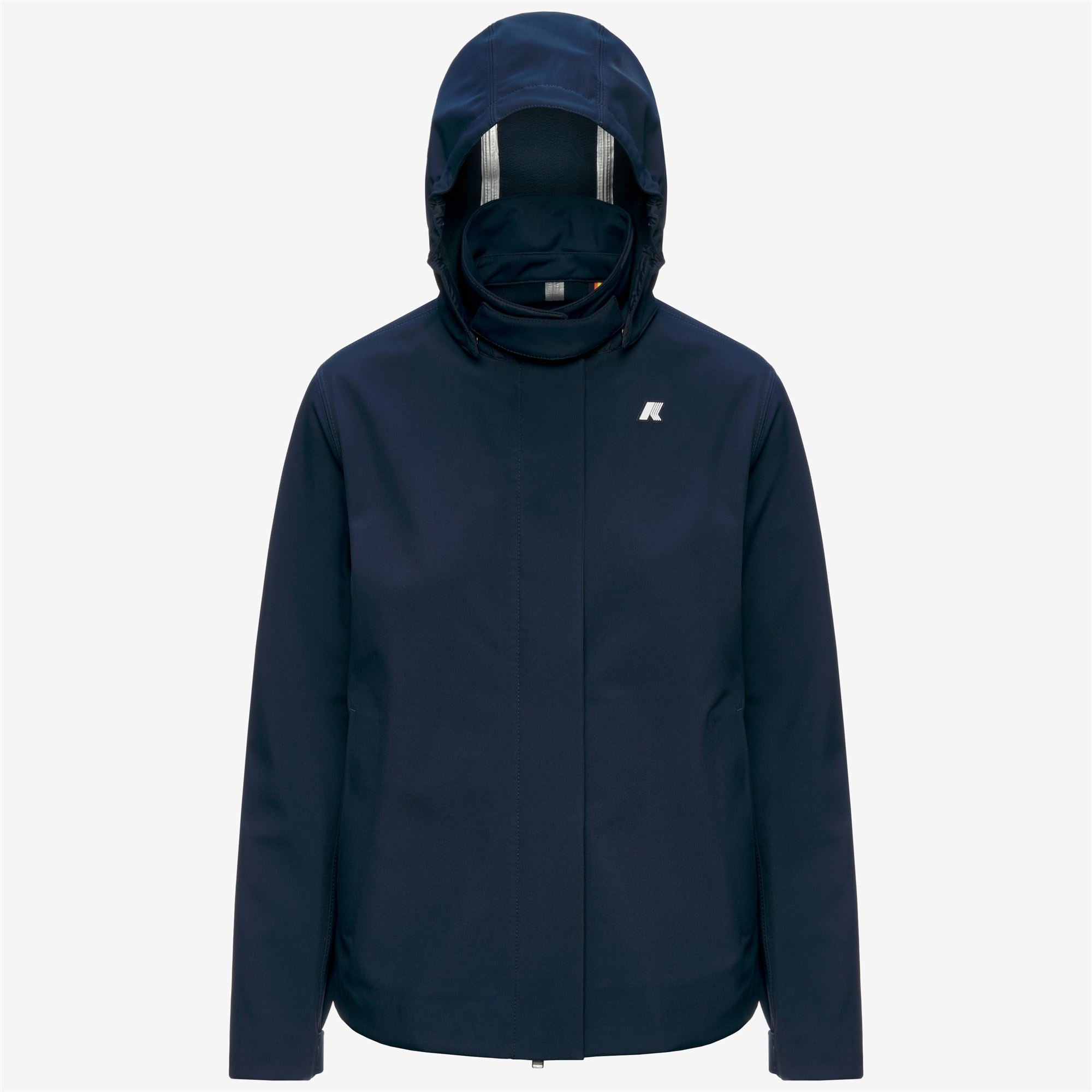 k-way-bleizou-bonded-trench-court-femme-blue-depth image 5