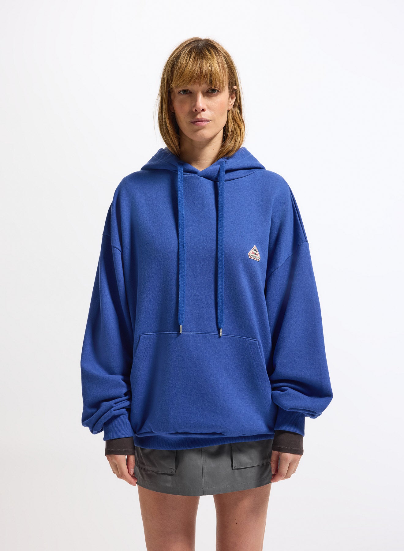 pyrenex-journey-sweat-capuche-unisexe-coton-bio-bleu-lectrique image 1