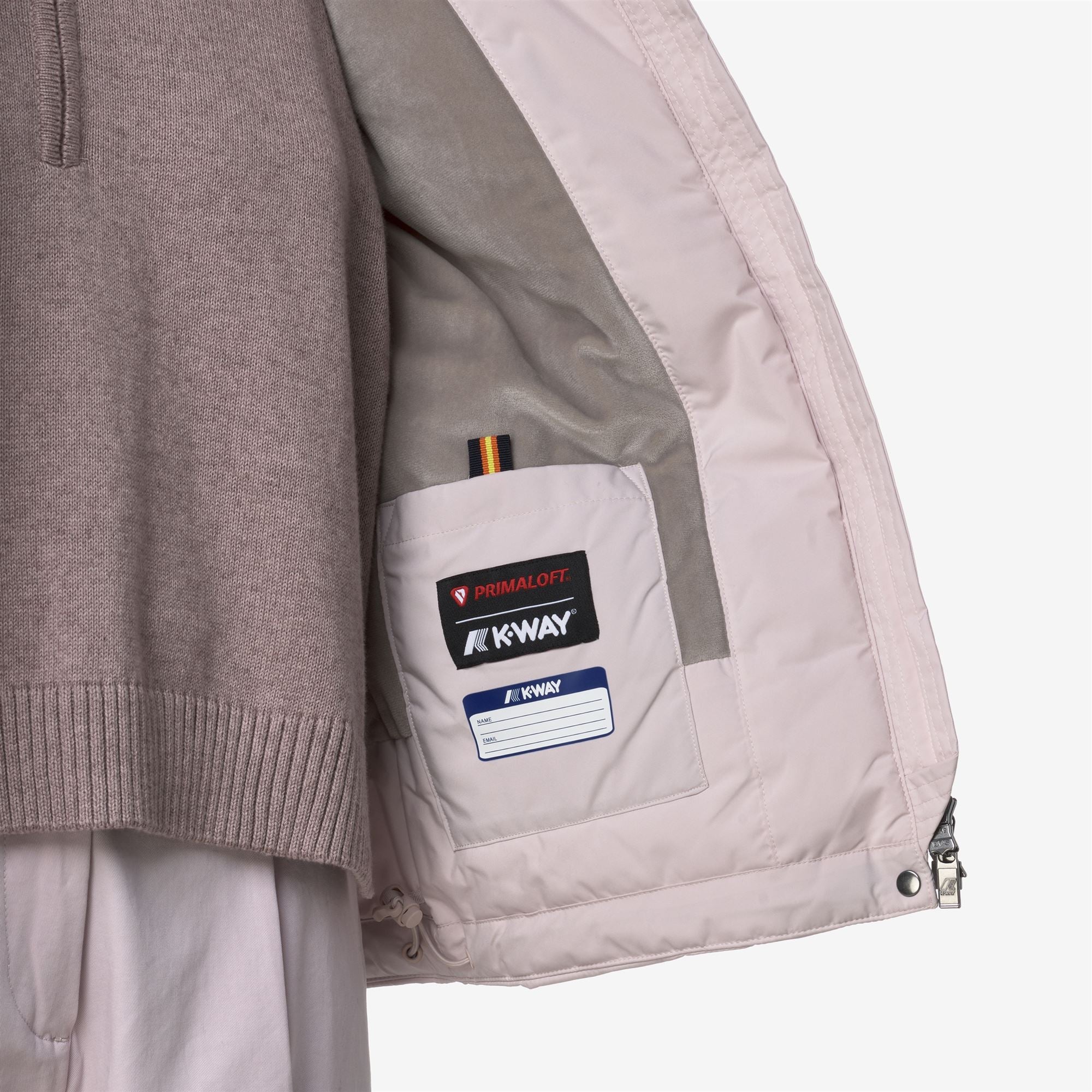 k-way-lil-soft-touch-marmotta-veste-courte-femme-rose-hushed-grey-goat image 4