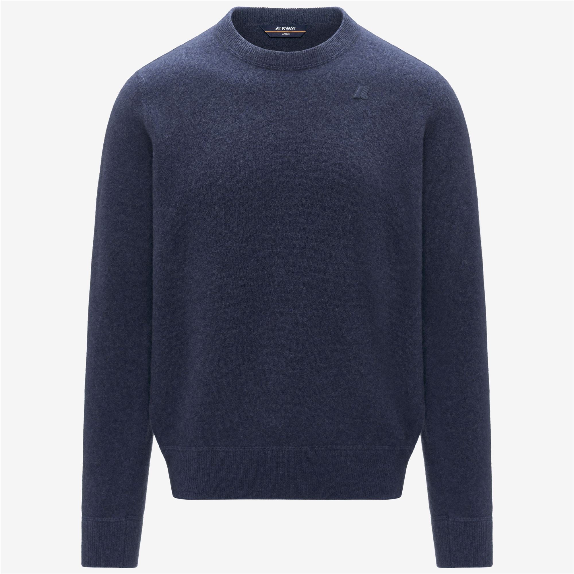 k-way-sebastien-fleece-stitch-pull-over-homme-blue-dusty image 4
