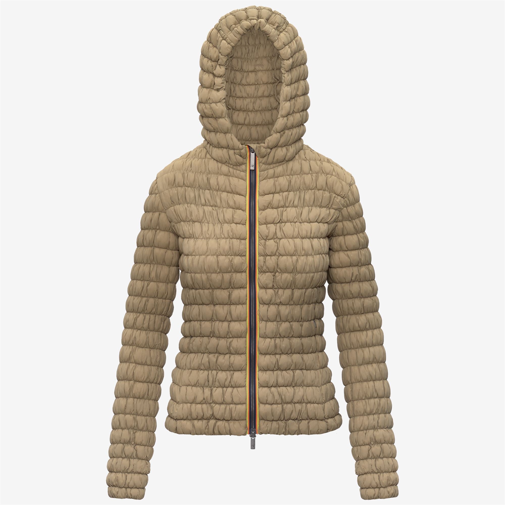 k-way-shyda-tech-warm-veste-court-femme-beige-khaki image 5