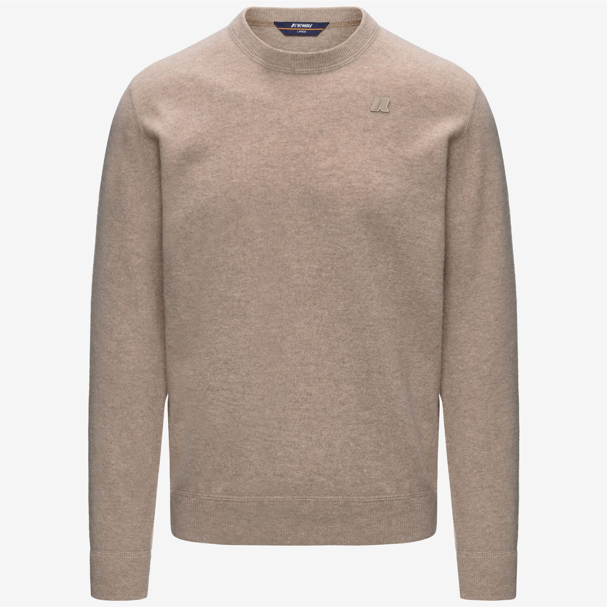 k-way-sebastien-fleece-stitch-pull-over-homme-beige-plaza image 5