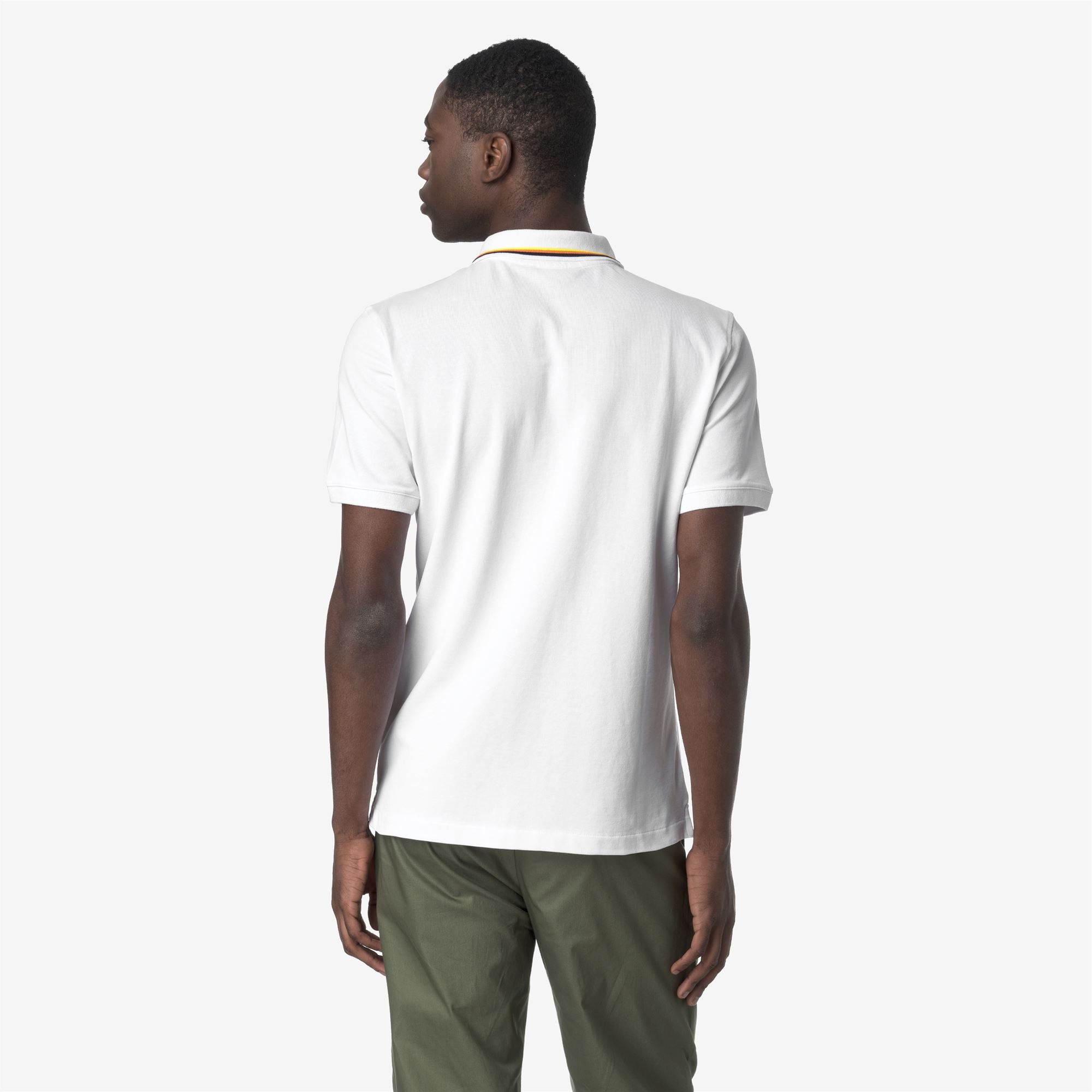 k-way-jud-pique-slim-polo-homme-white image 3